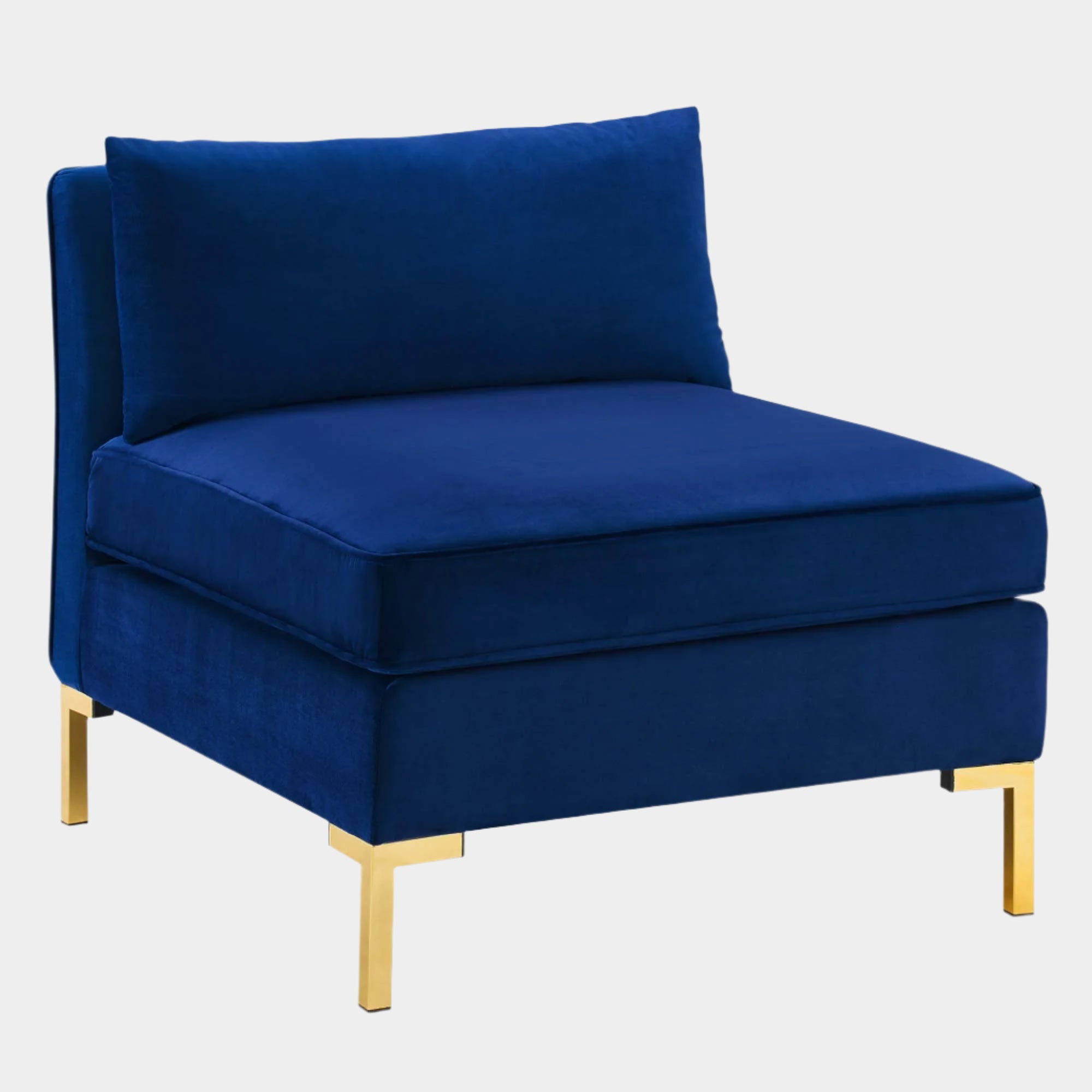 Ardent Performance Velvet Armless Chair