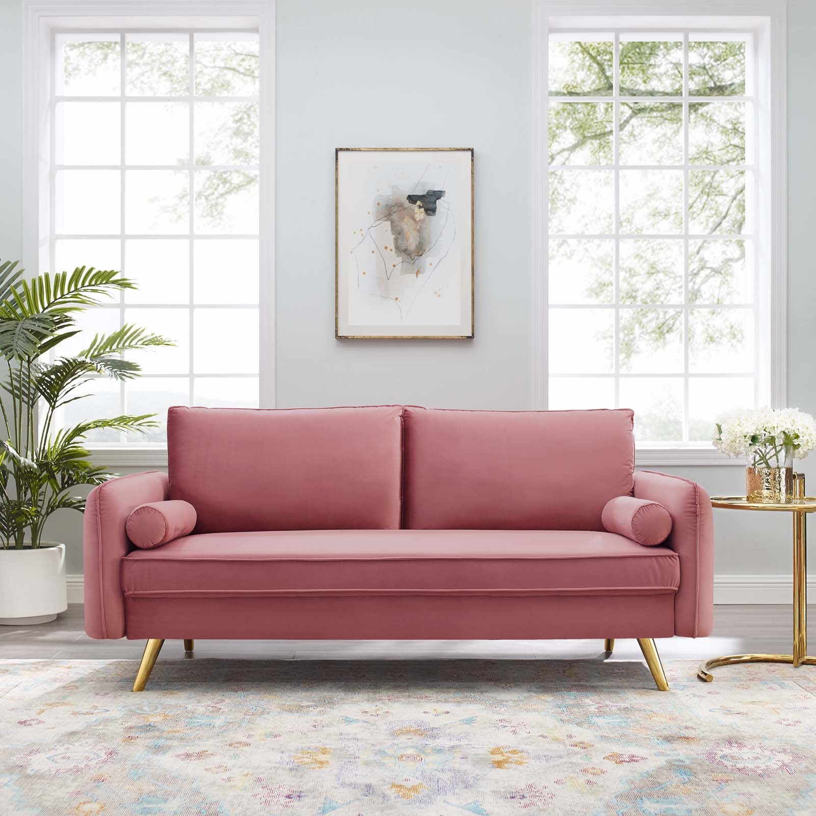 Cali Velvet Sofa