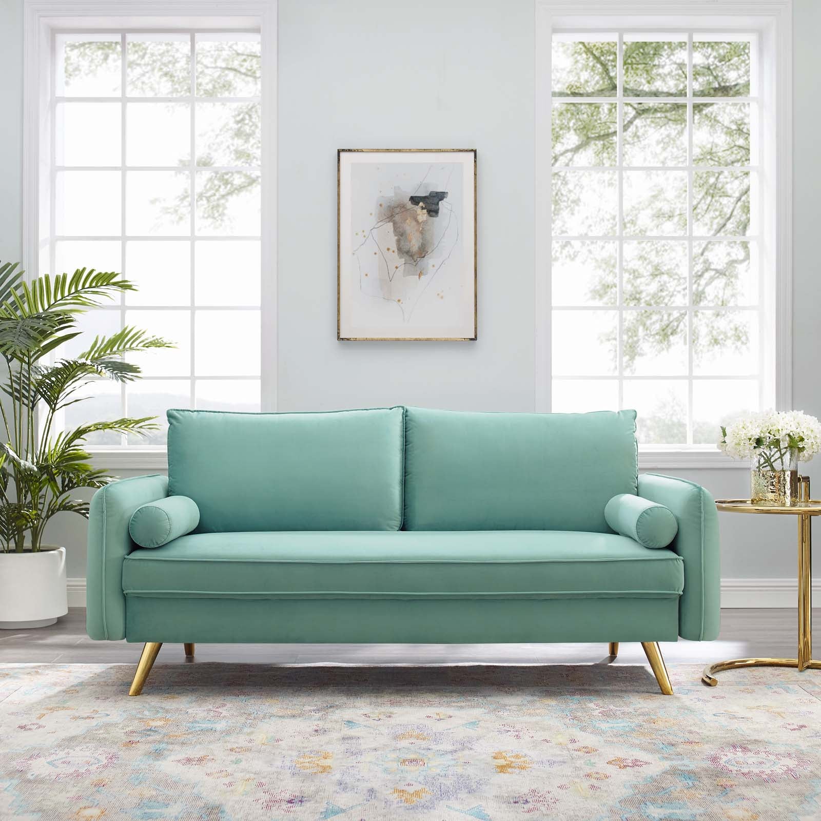 Cali Velvet Sofa