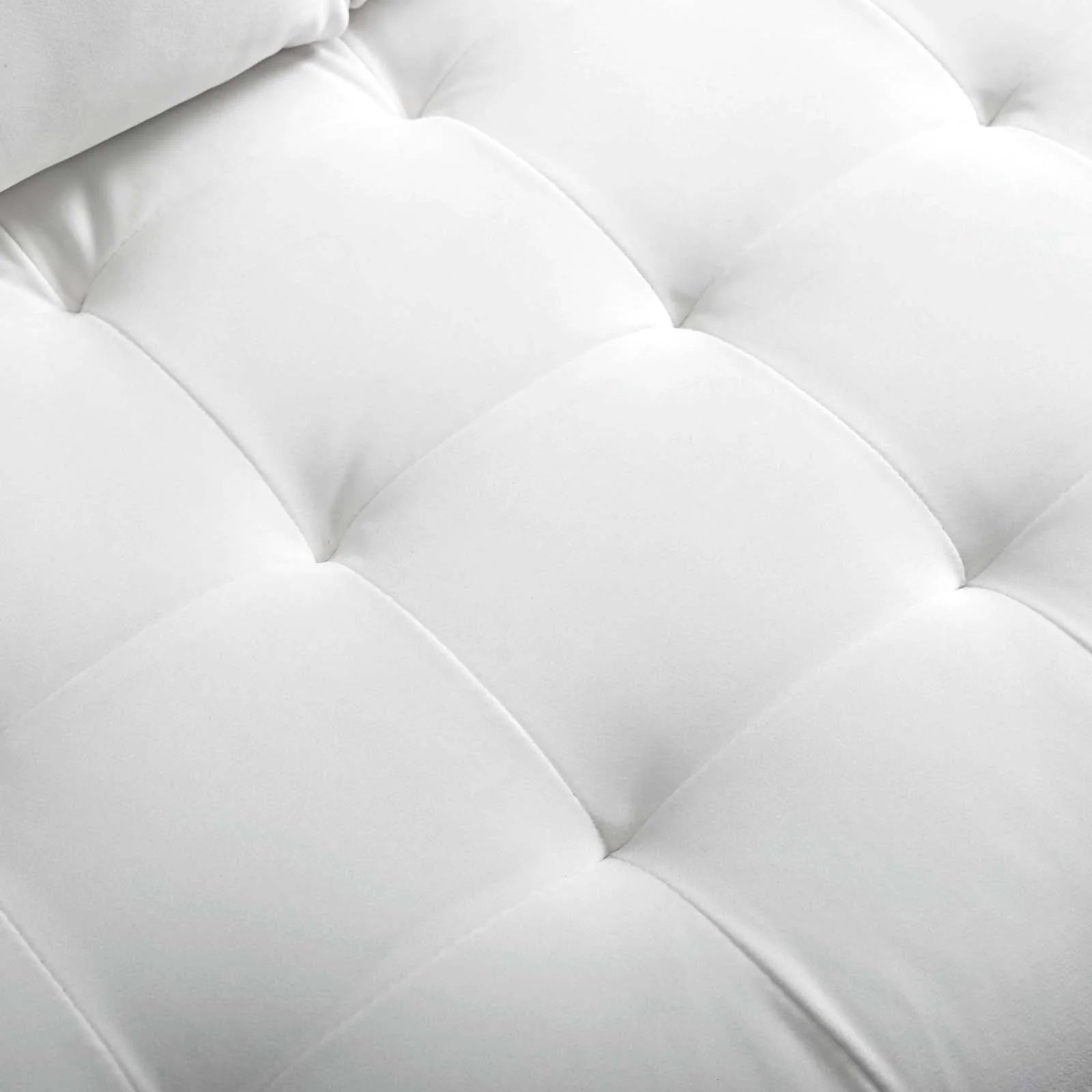 Chaise sans accoudoirs rembourrée en duvet Commix