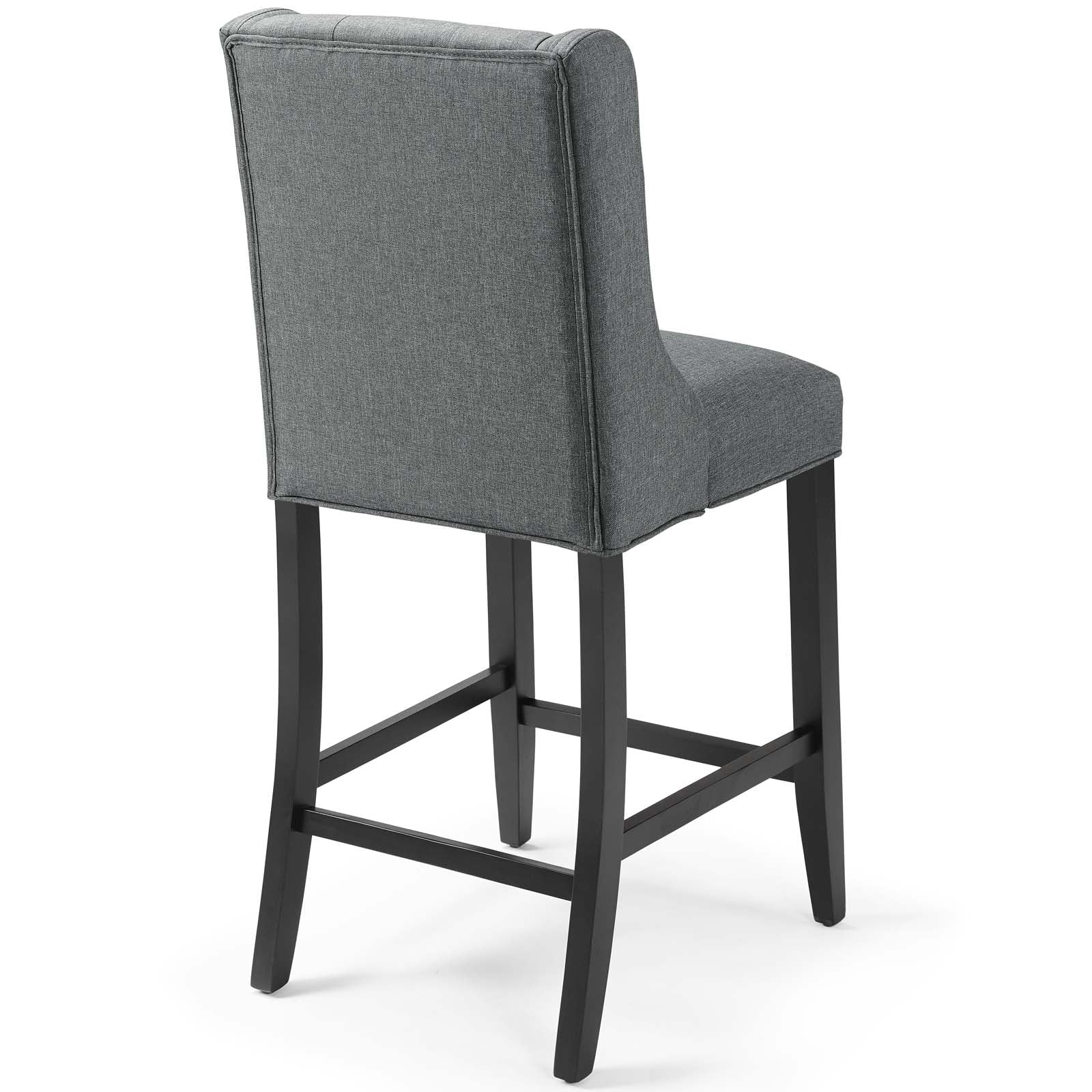 Baronet Upholstered Fabric Counter Bar Stool Set of 2