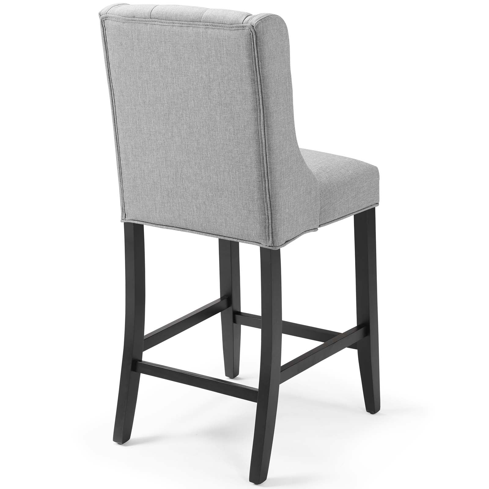 Baronet Upholstered Fabric Counter Bar Stool Set of 2