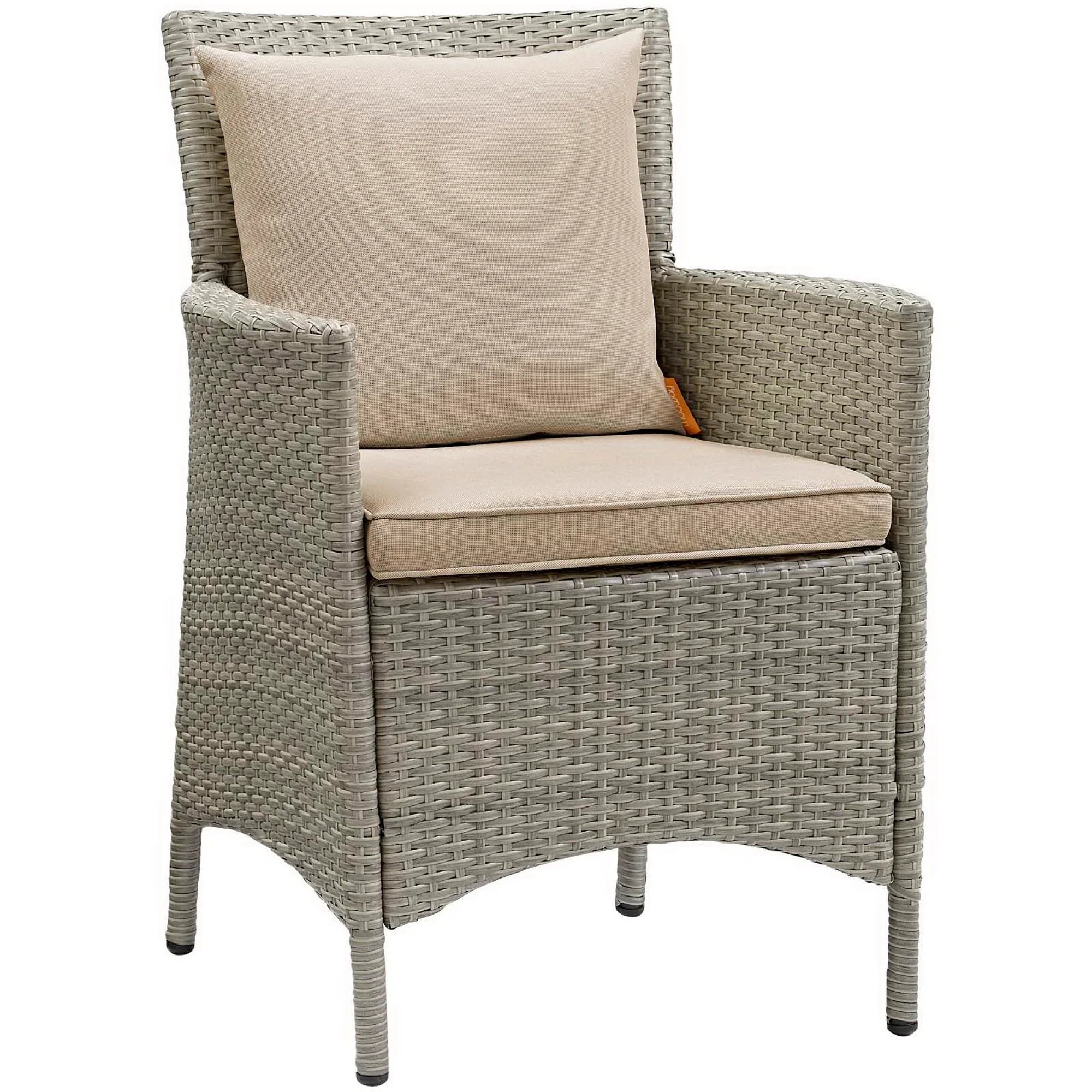 Conduit Outdoor Wicker Rattan Dining Armchair Set of 2