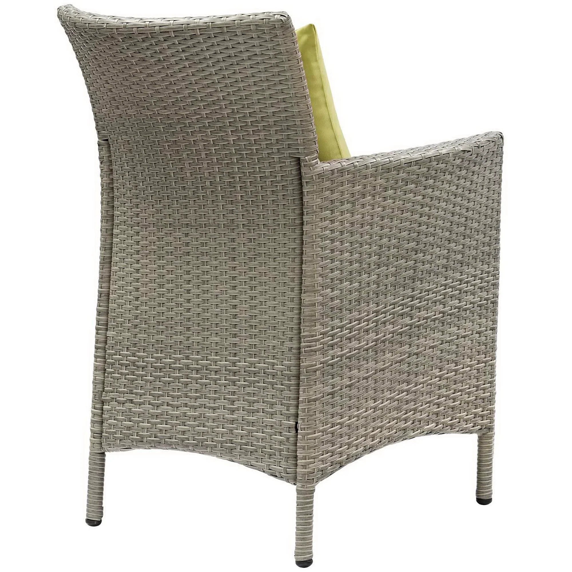 Conduit Outdoor Wicker Rattan Dining Armchair Set of 2