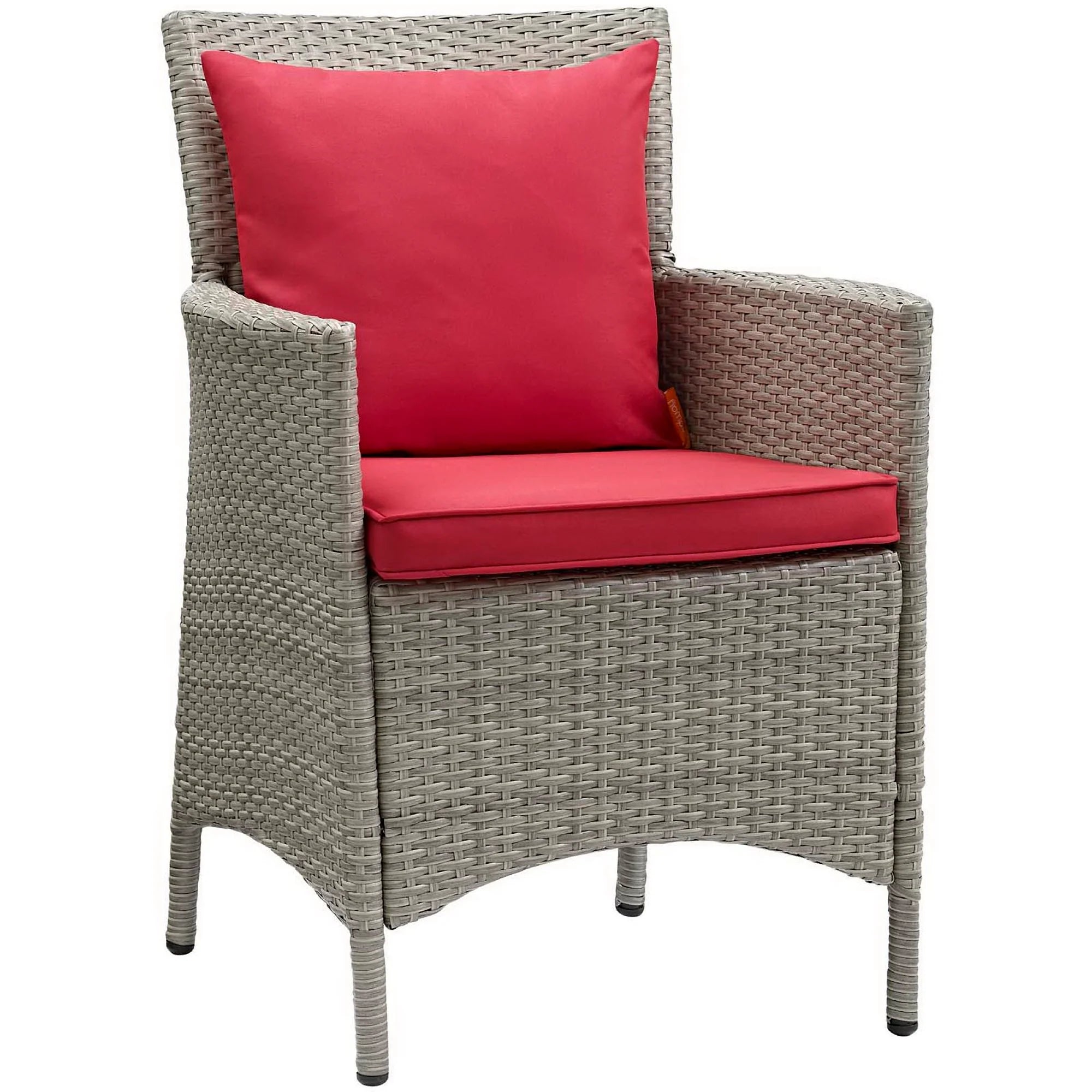 Conduit Outdoor Wicker Rattan Dining Armchair Set of 2