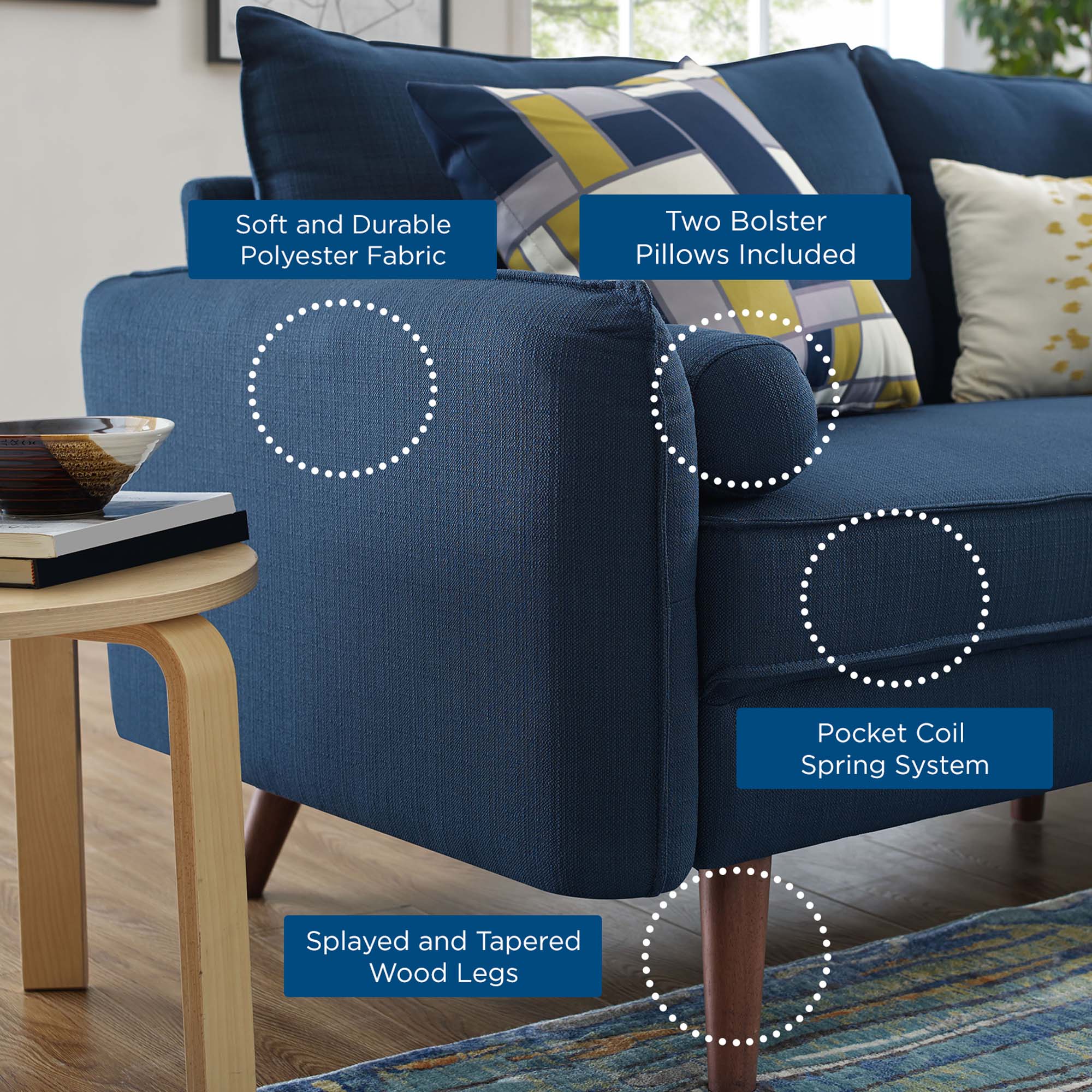 Chaise sans accoudoirs rembourrée en duvet Commix