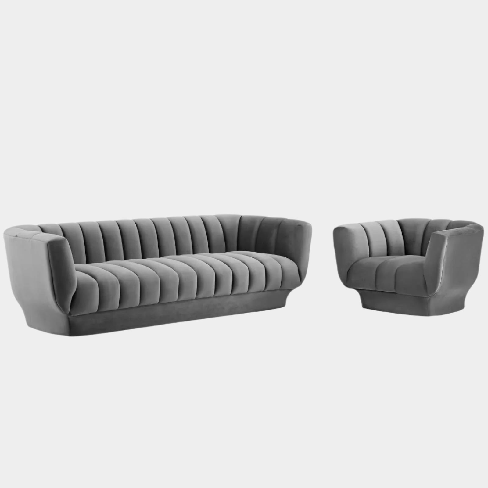 Chaise sans accoudoirs rembourrée en duvet Commix