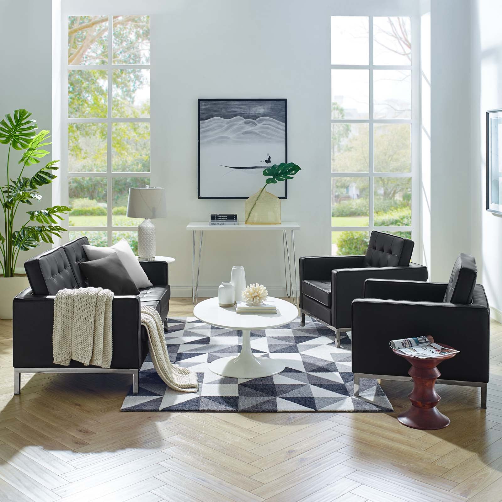 Chaise sans accoudoirs rembourrée en duvet Commix