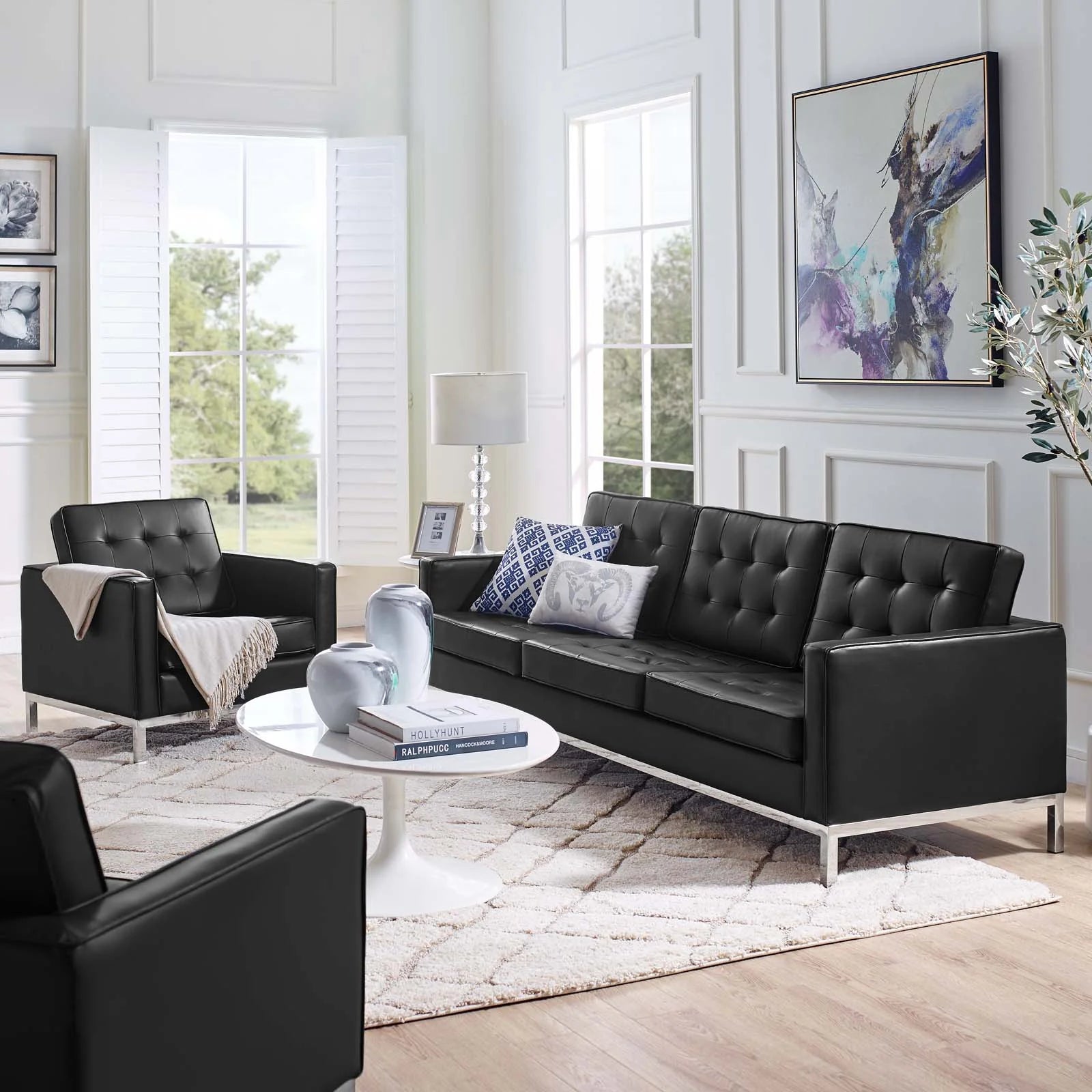Chaise sans accoudoirs rembourrée en duvet Commix