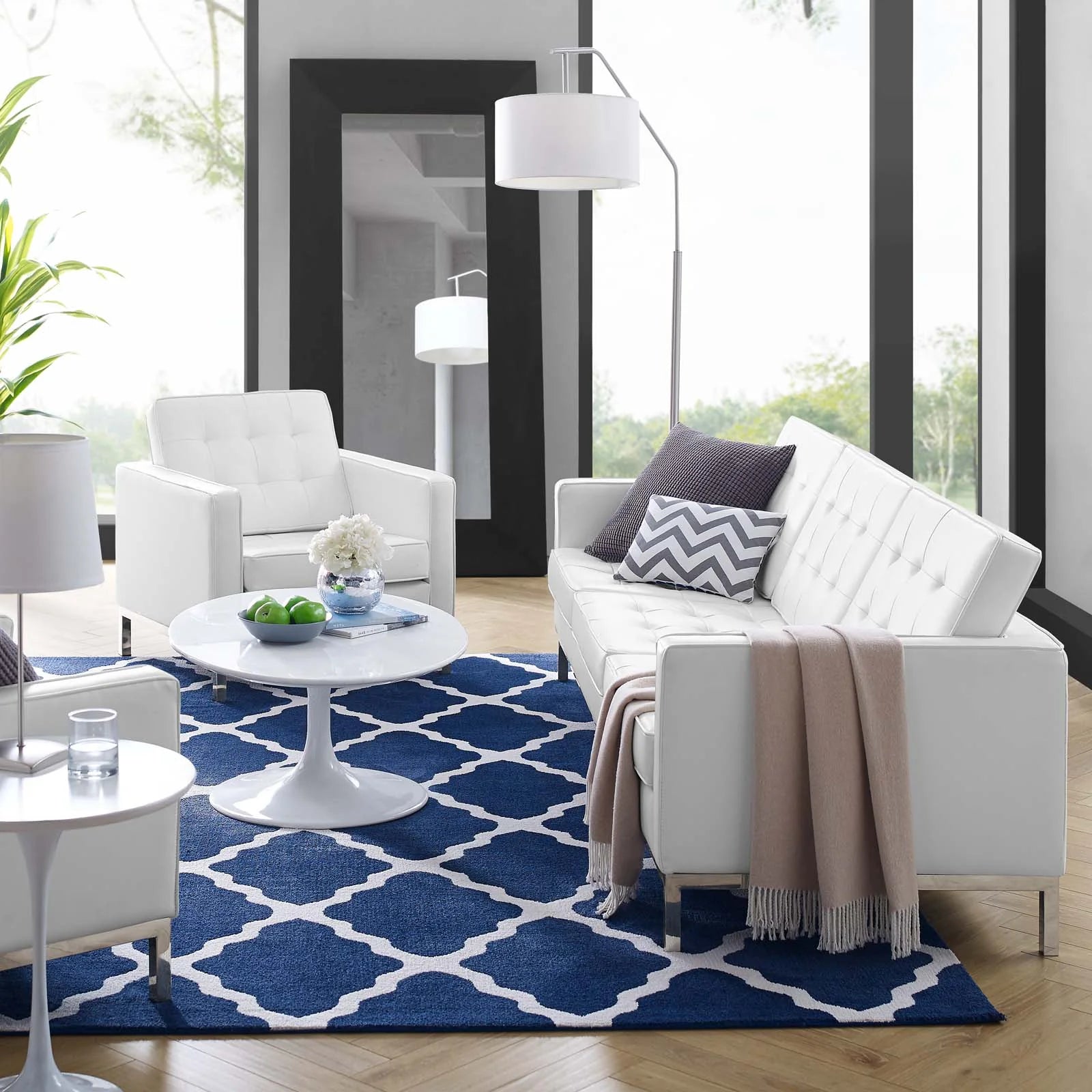 Chaise sans accoudoirs rembourrée en duvet Commix
