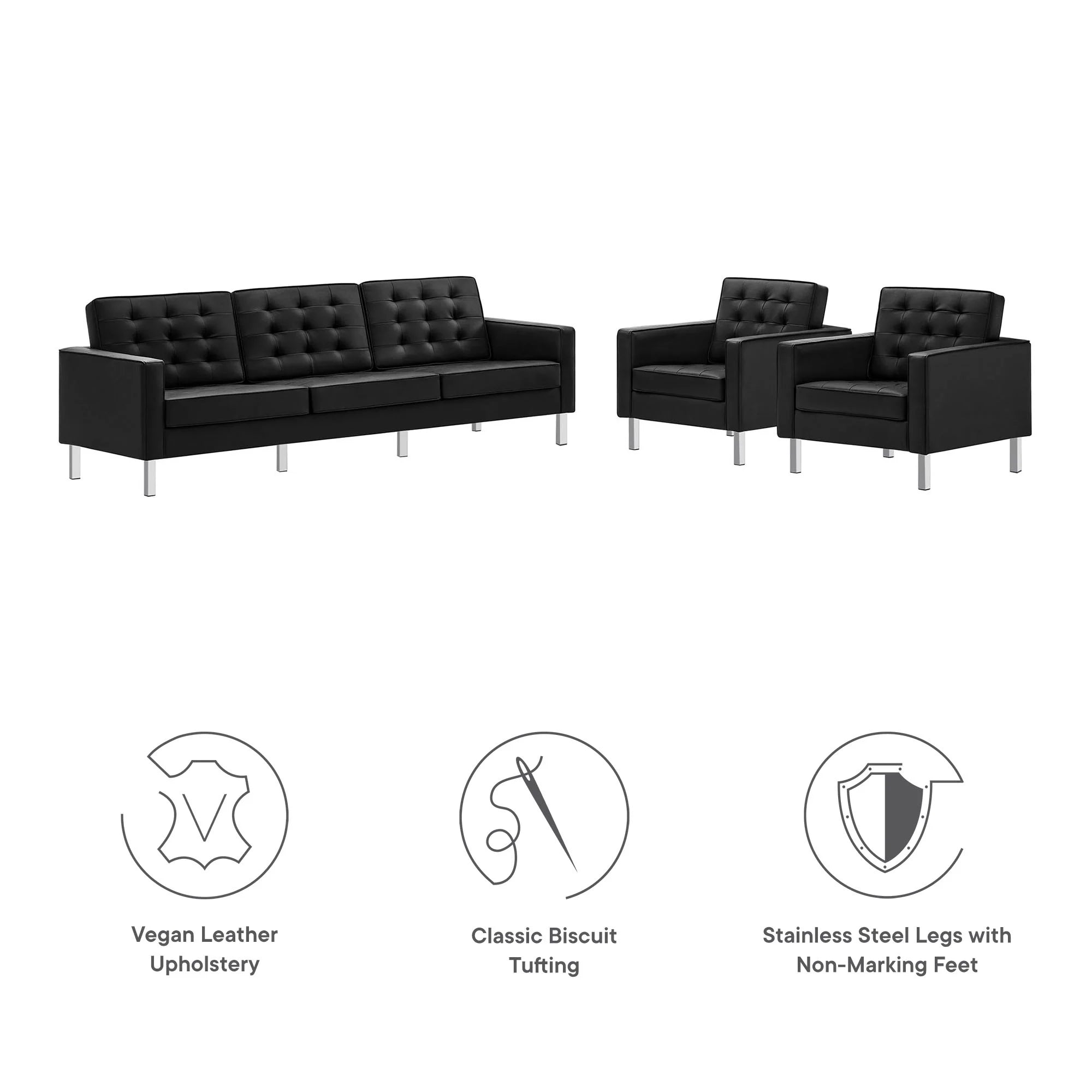 Chaise sans accoudoirs rembourrée en duvet Commix