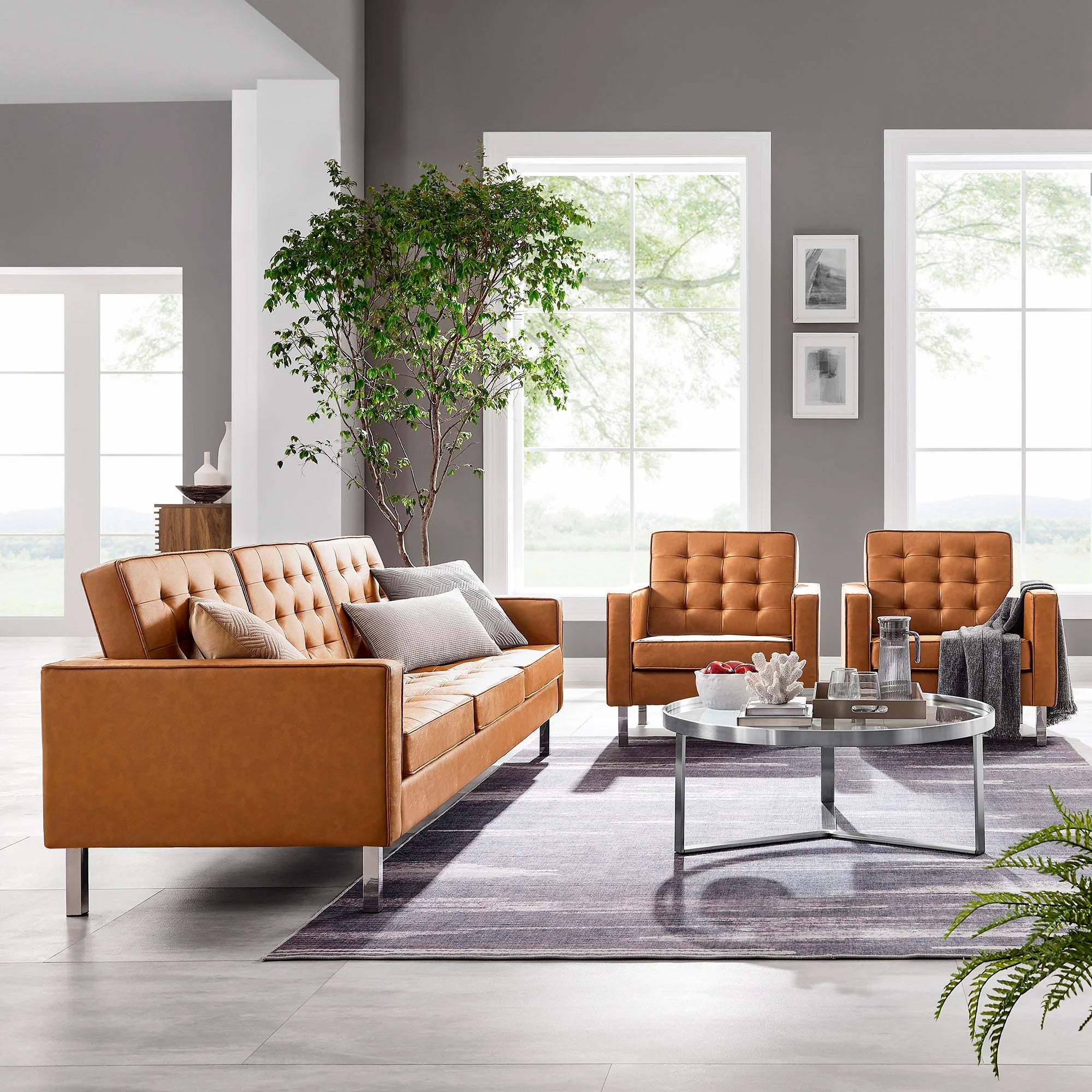 Chaise sans accoudoirs rembourrée en duvet Commix