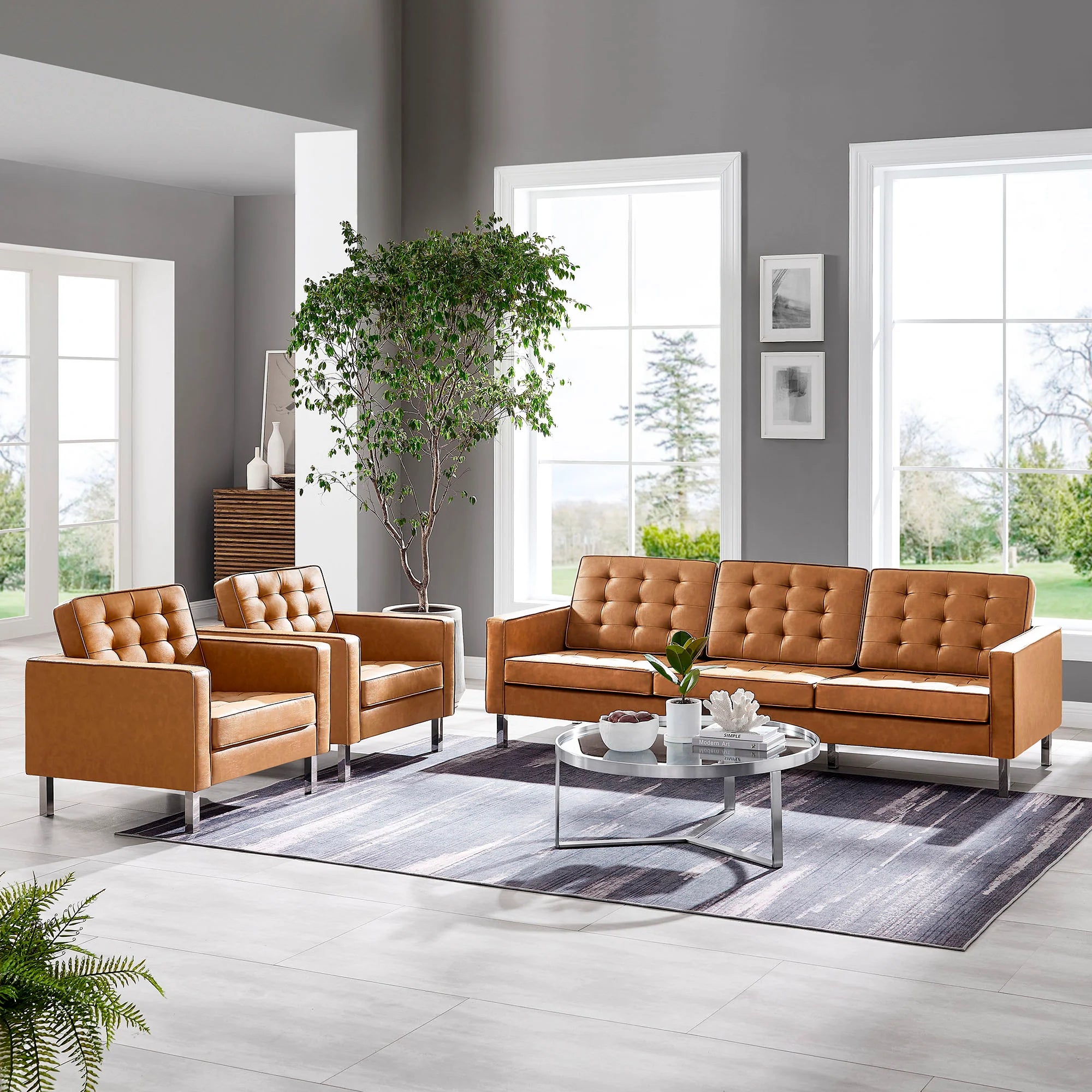 Chaise sans accoudoirs rembourrée en duvet Commix