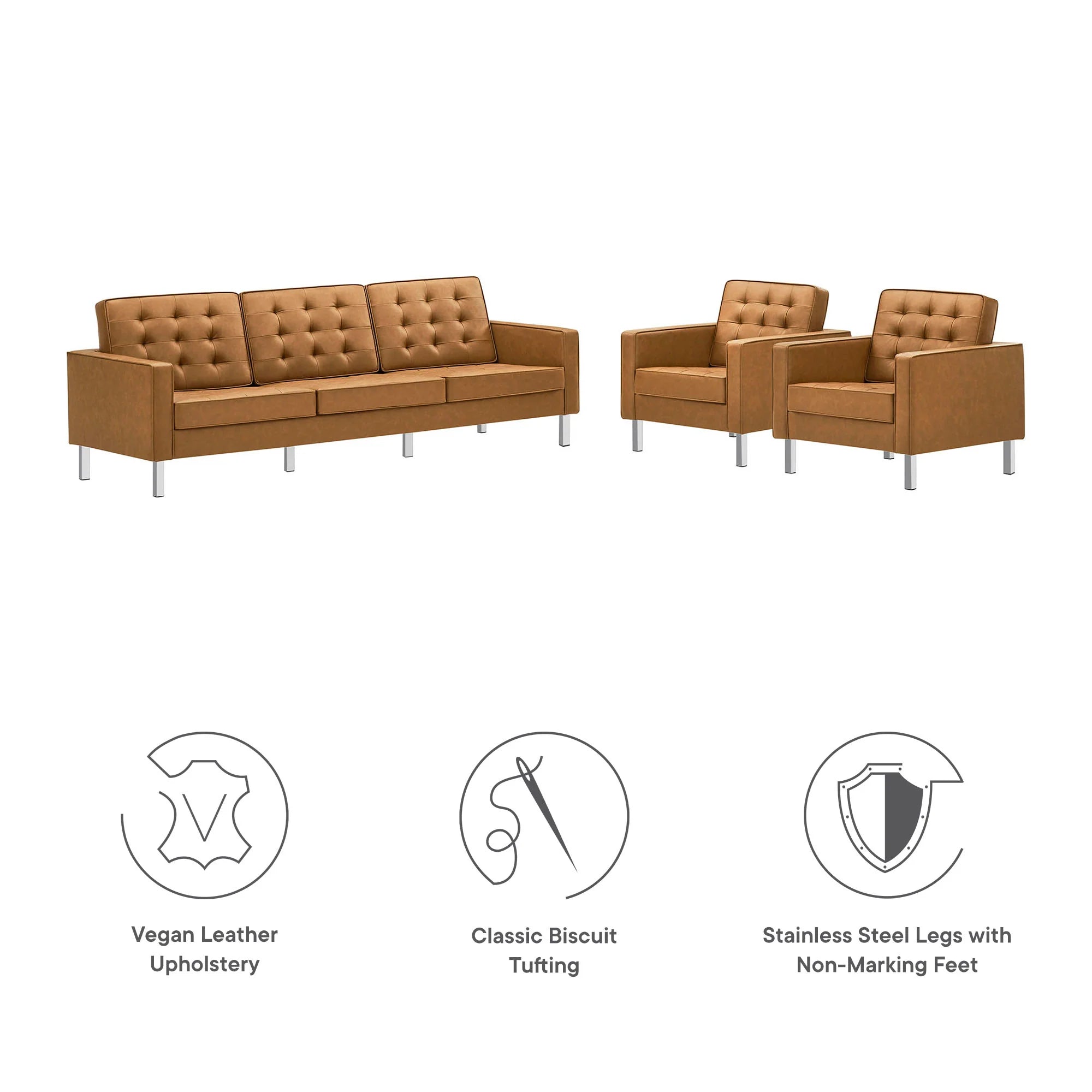 Chaise sans accoudoirs rembourrée en duvet Commix