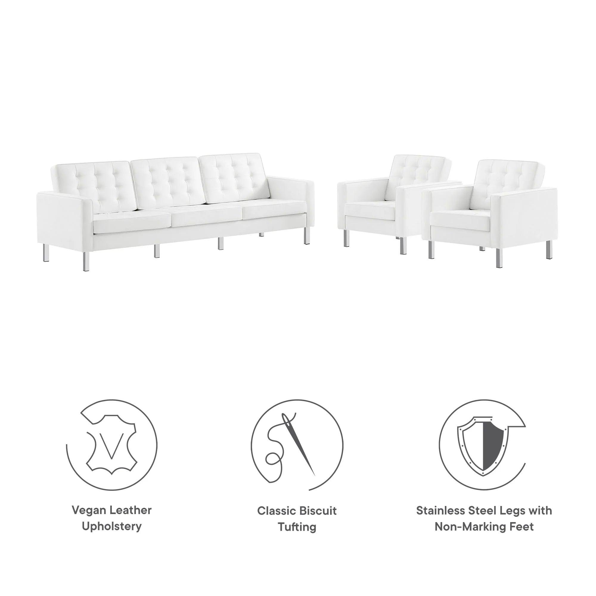 Chaise sans accoudoirs rembourrée en duvet Commix
