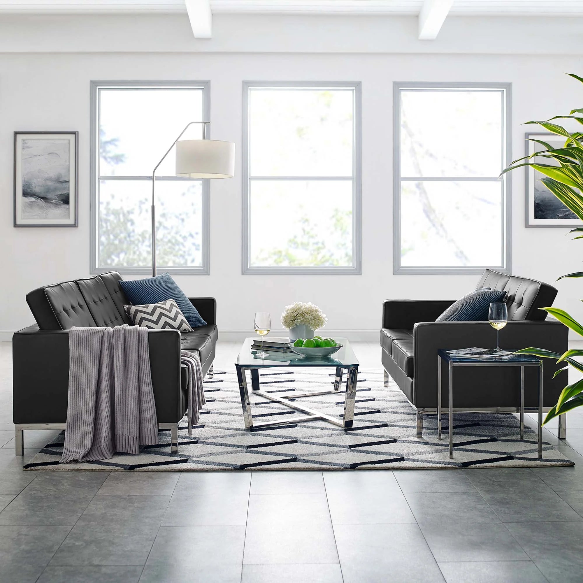 Chaise sans accoudoirs rembourrée en duvet Commix