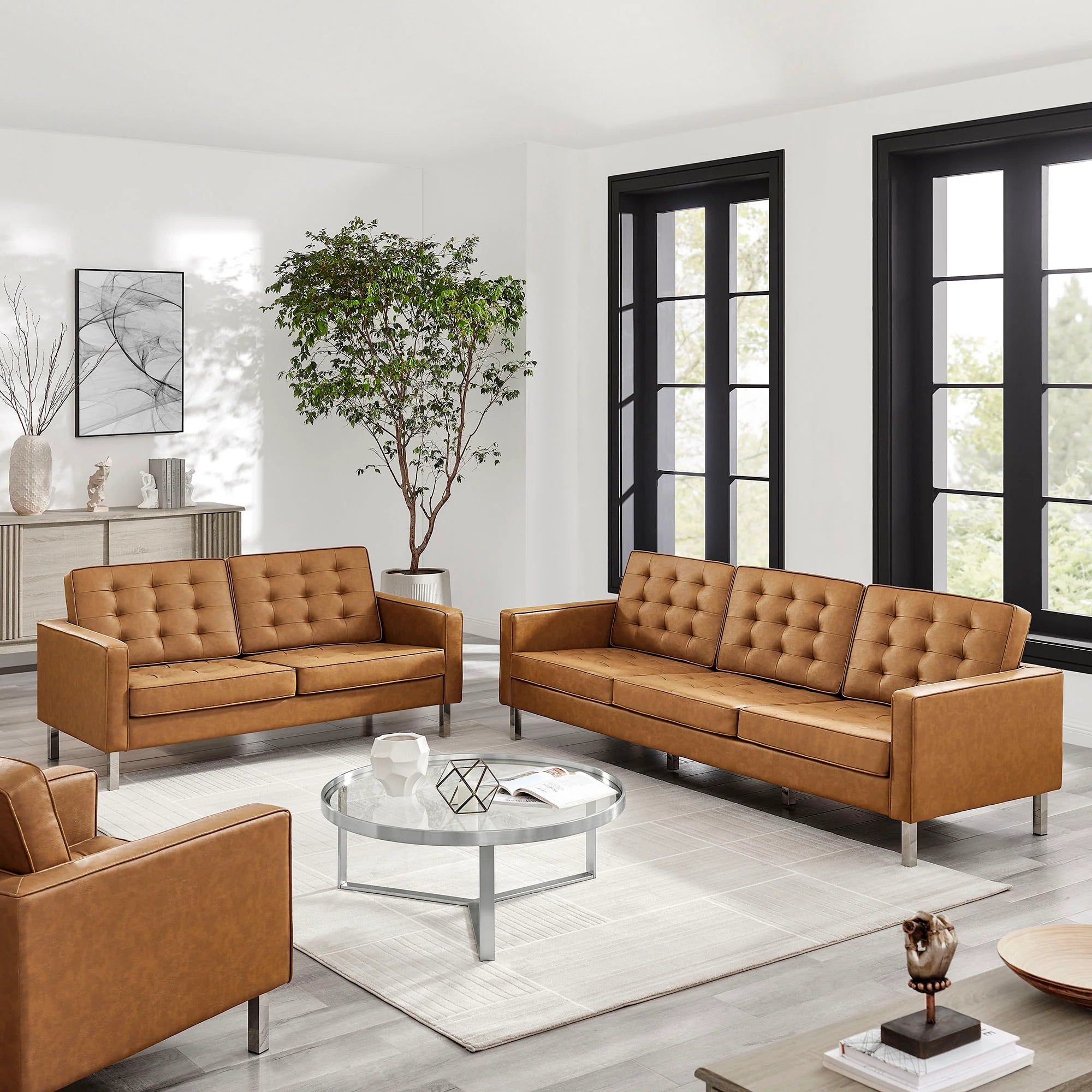 Chaise sans accoudoirs rembourrée en duvet Commix