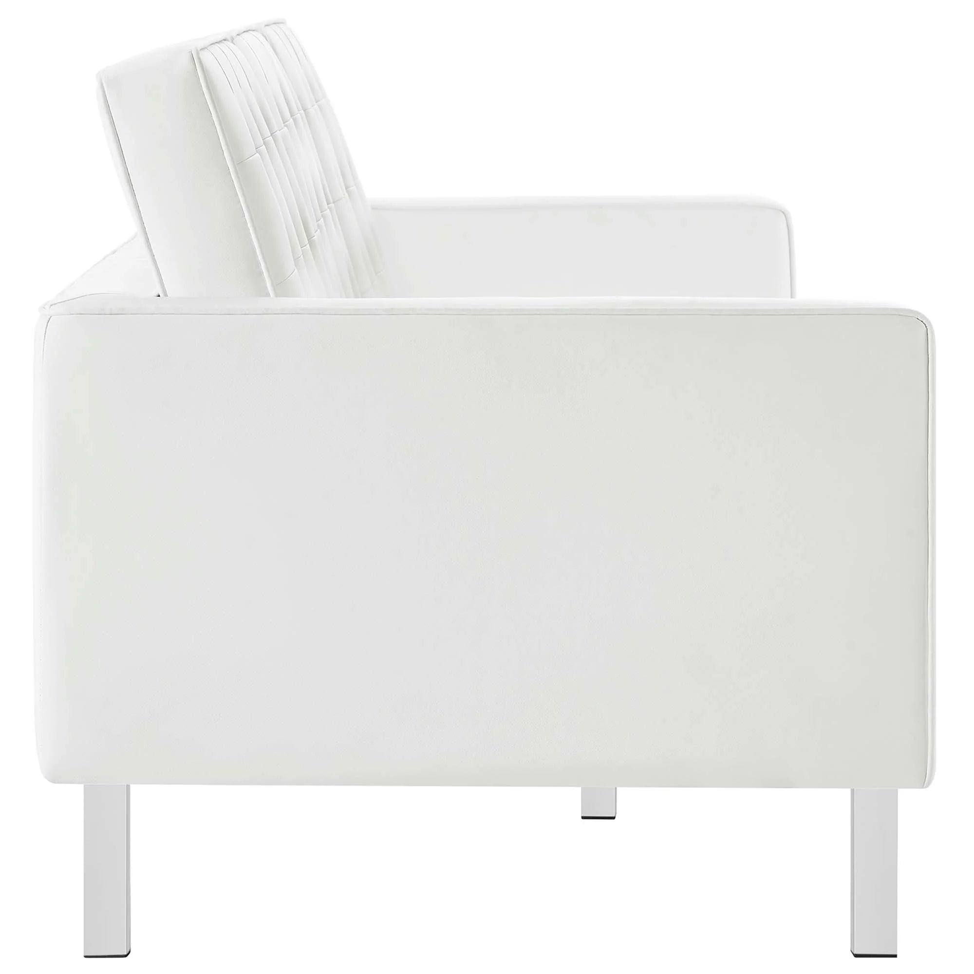 Chaise sans accoudoirs rembourrée en duvet Commix