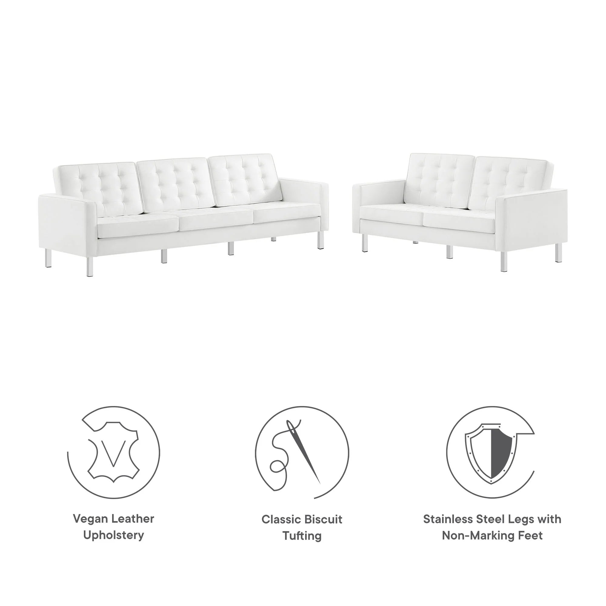 Chaise sans accoudoirs rembourrée en duvet Commix