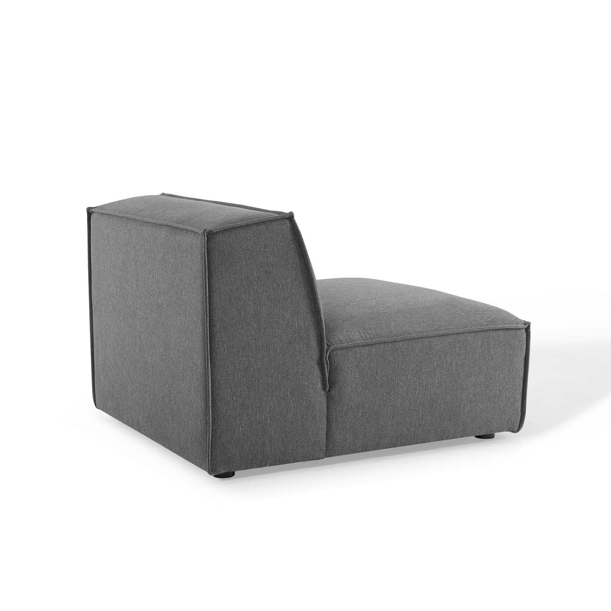 Chaise sans accoudoirs rembourrée en duvet Commix