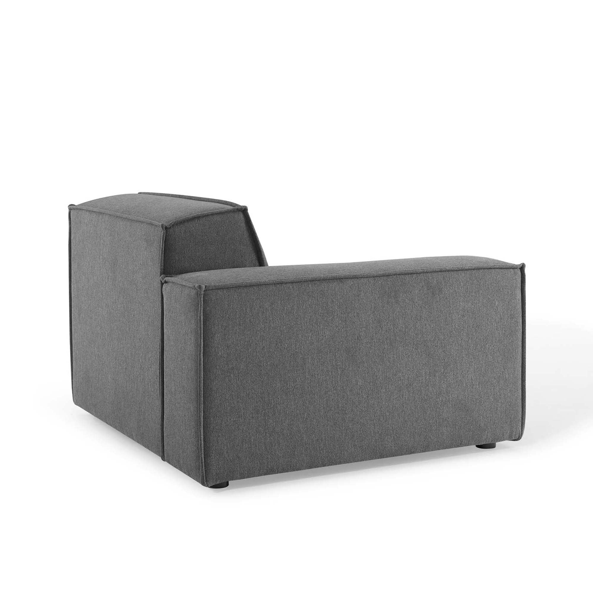 Chaise sans accoudoirs rembourrée en duvet Commix