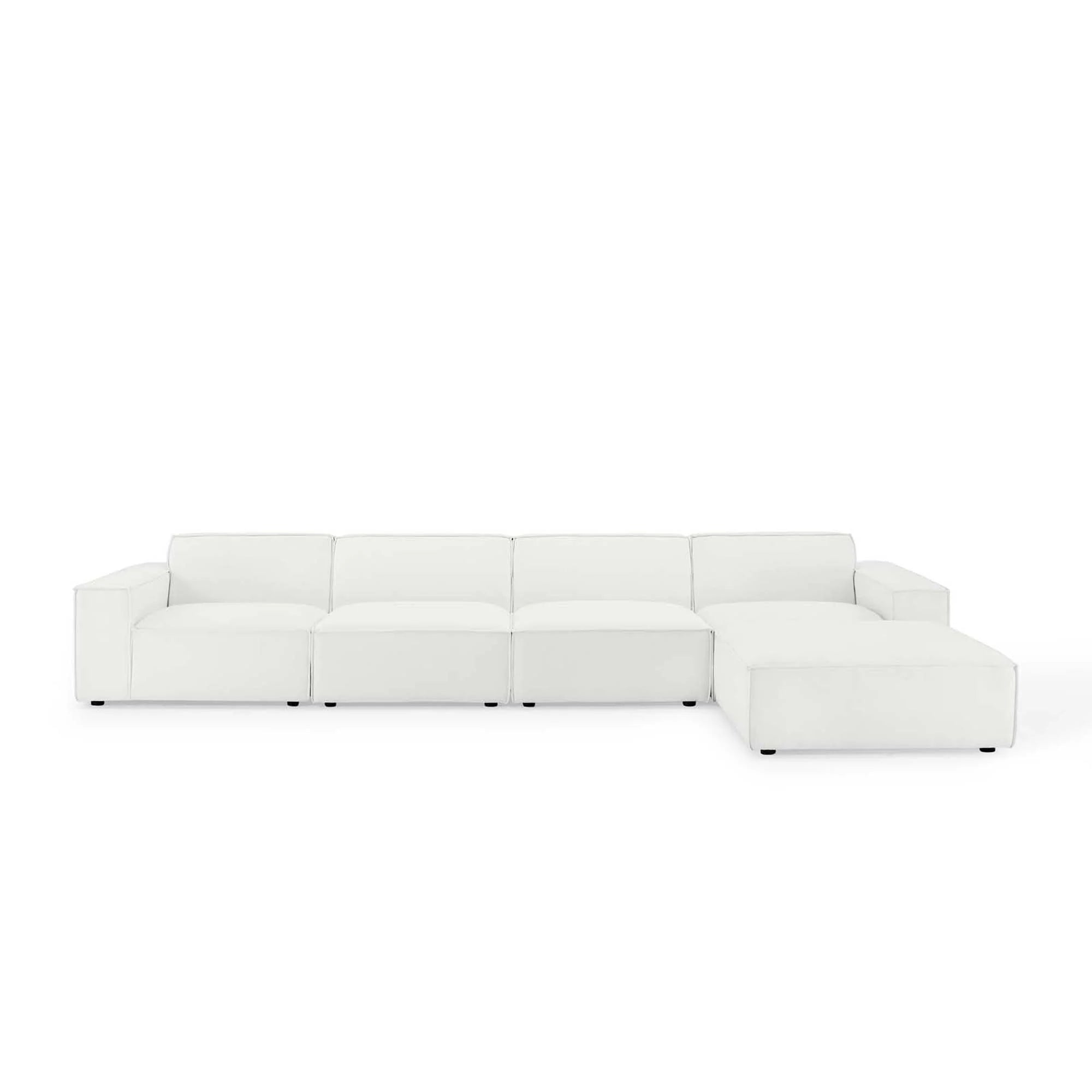 Chaise sans accoudoirs rembourrée en duvet Commix