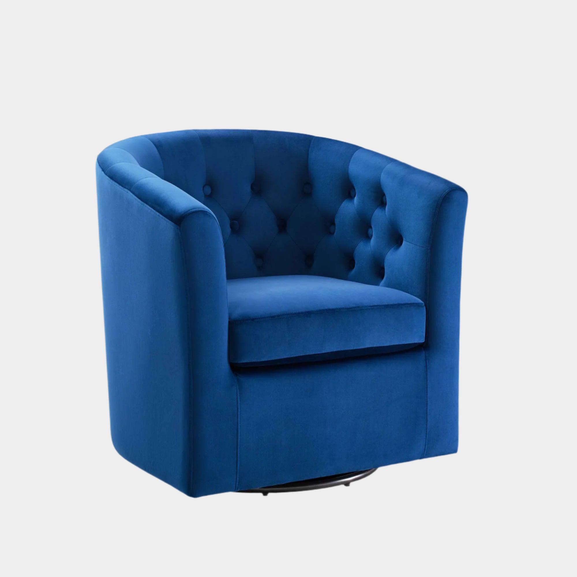 Prospect Tufted Performance Velvet Swivel Armchair