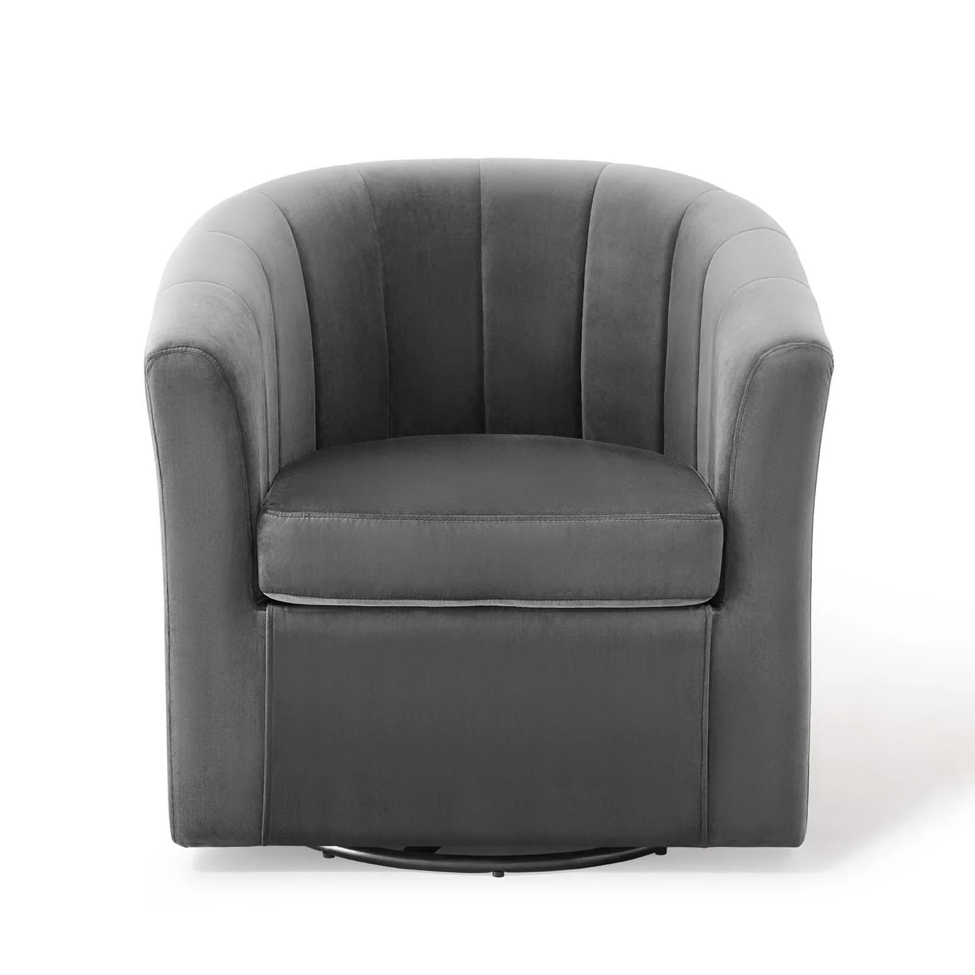 Fauteuil pivotant en velours Prospect Performance