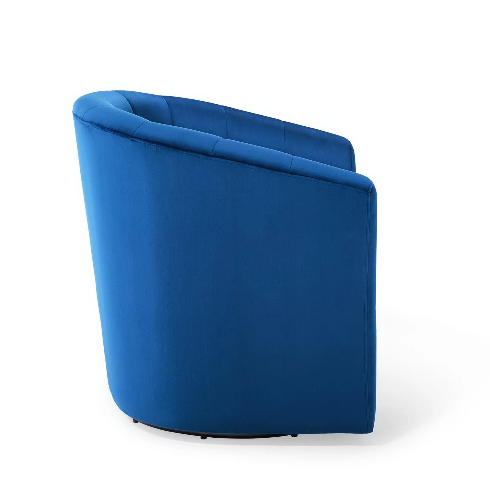 Fauteuil pivotant en velours Prospect Performance