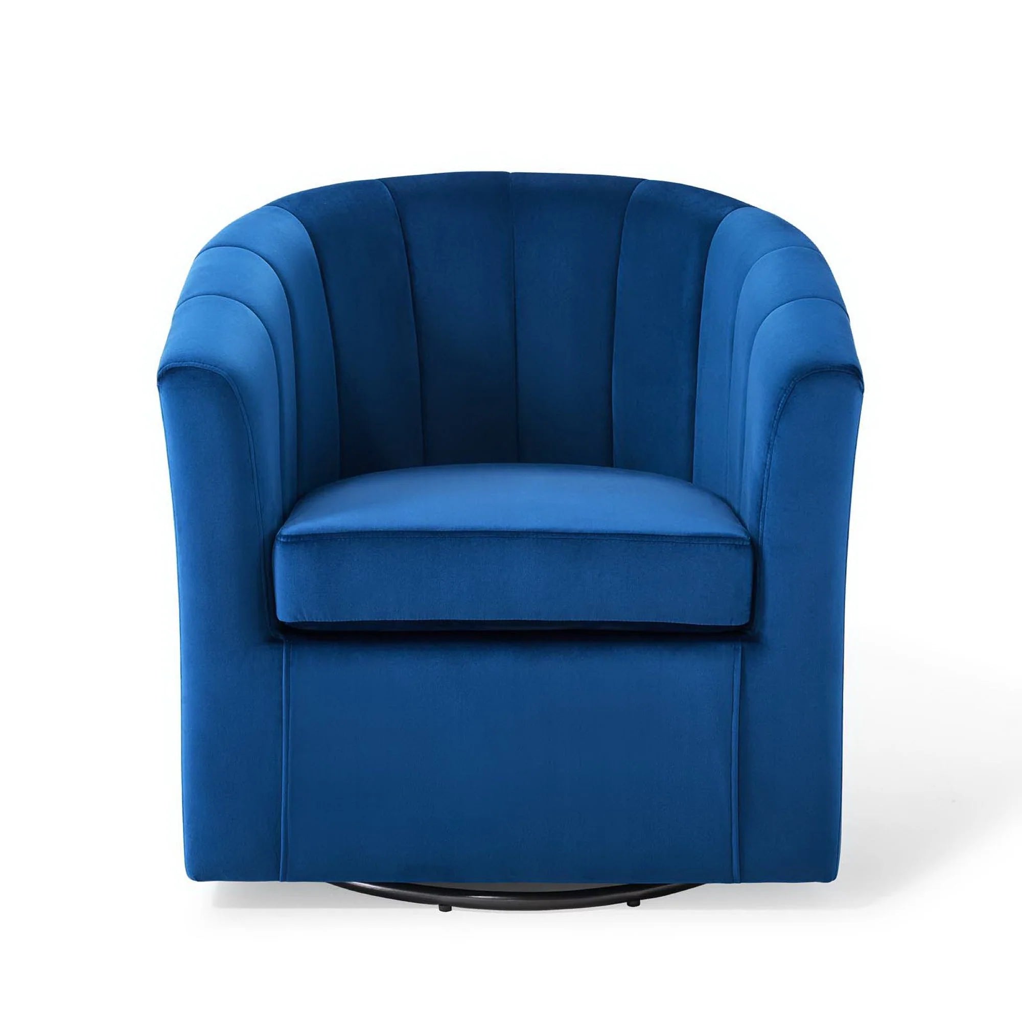 Fauteuil pivotant en velours Prospect Performance