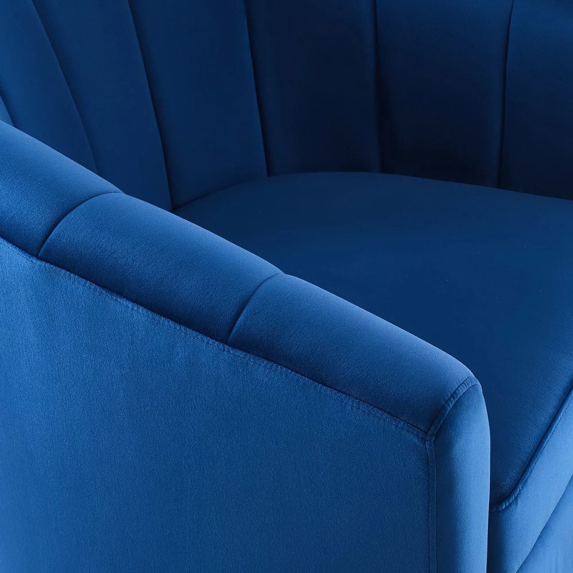 Fauteuil pivotant en velours Prospect Performance