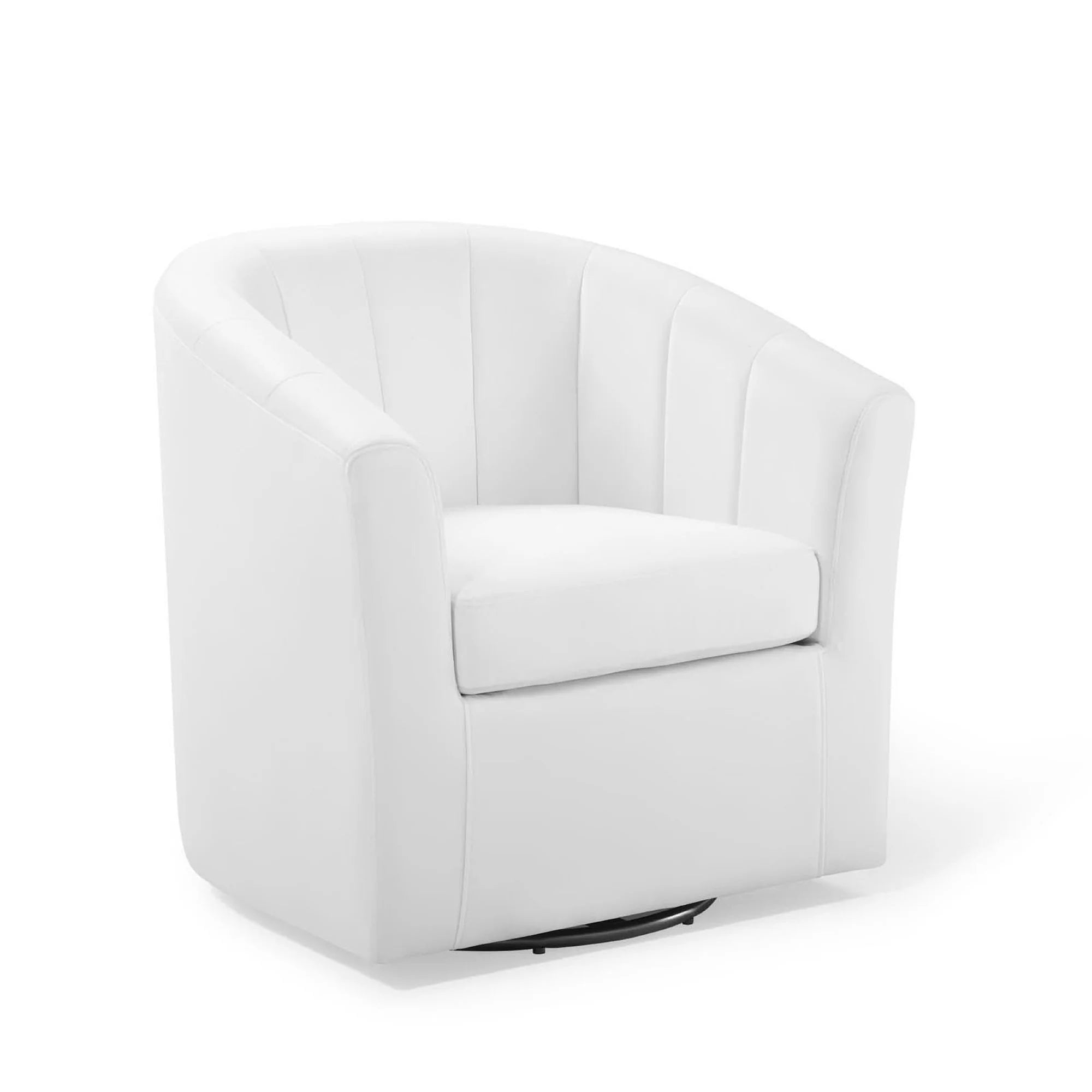Fauteuil pivotant en velours Prospect Performance