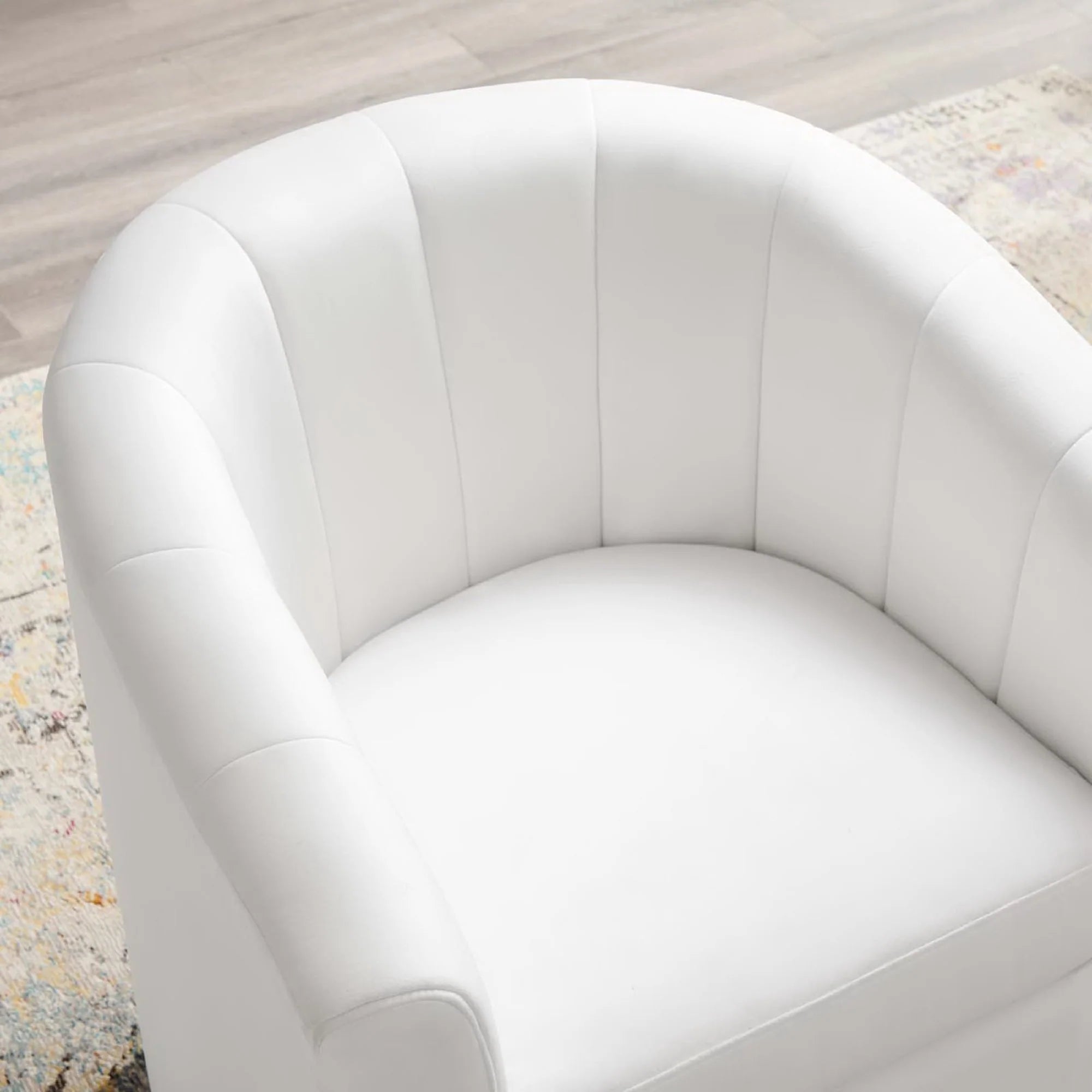 Fauteuil pivotant en velours Prospect Performance