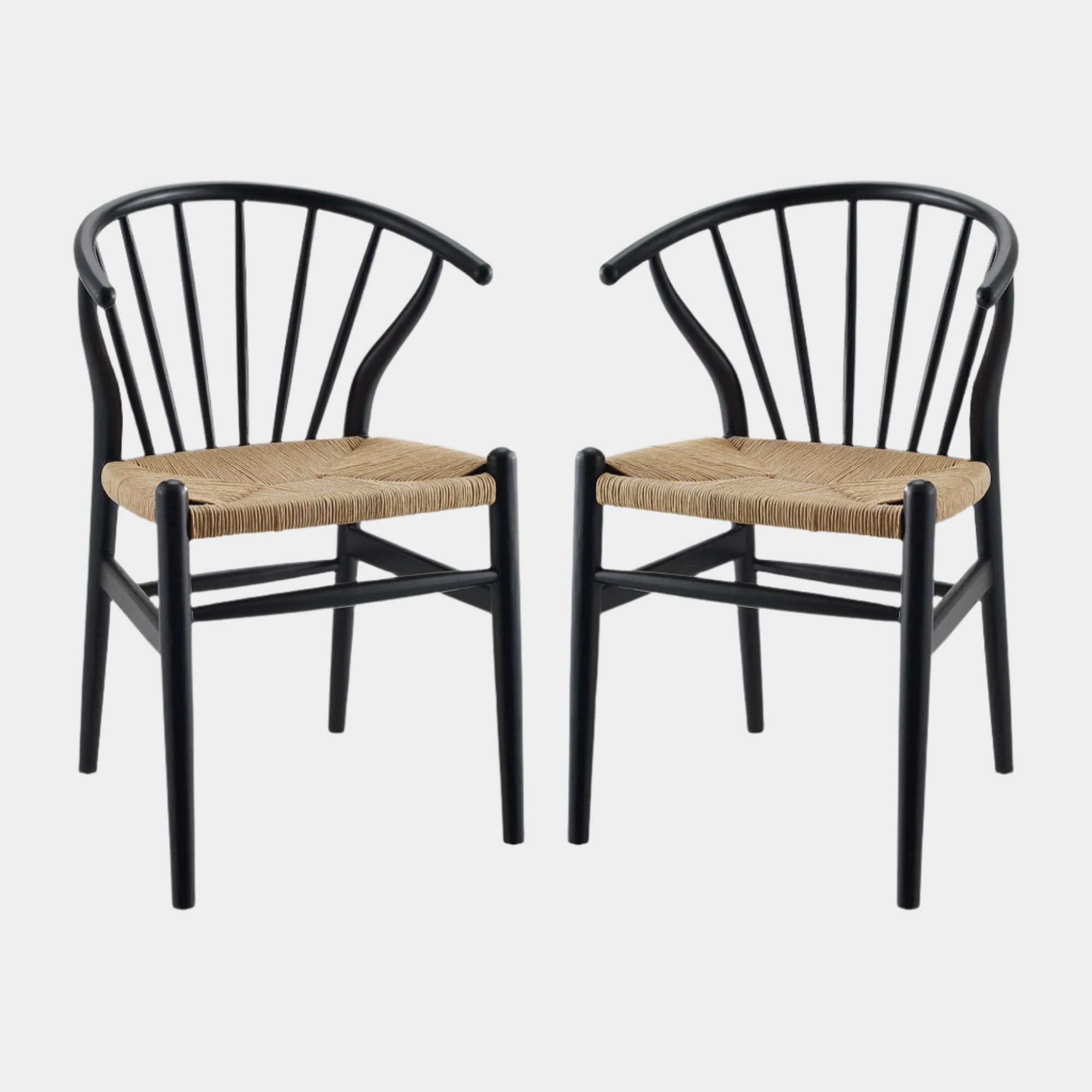 Flourish Spindle Wood Dining Side Chair Set of 2