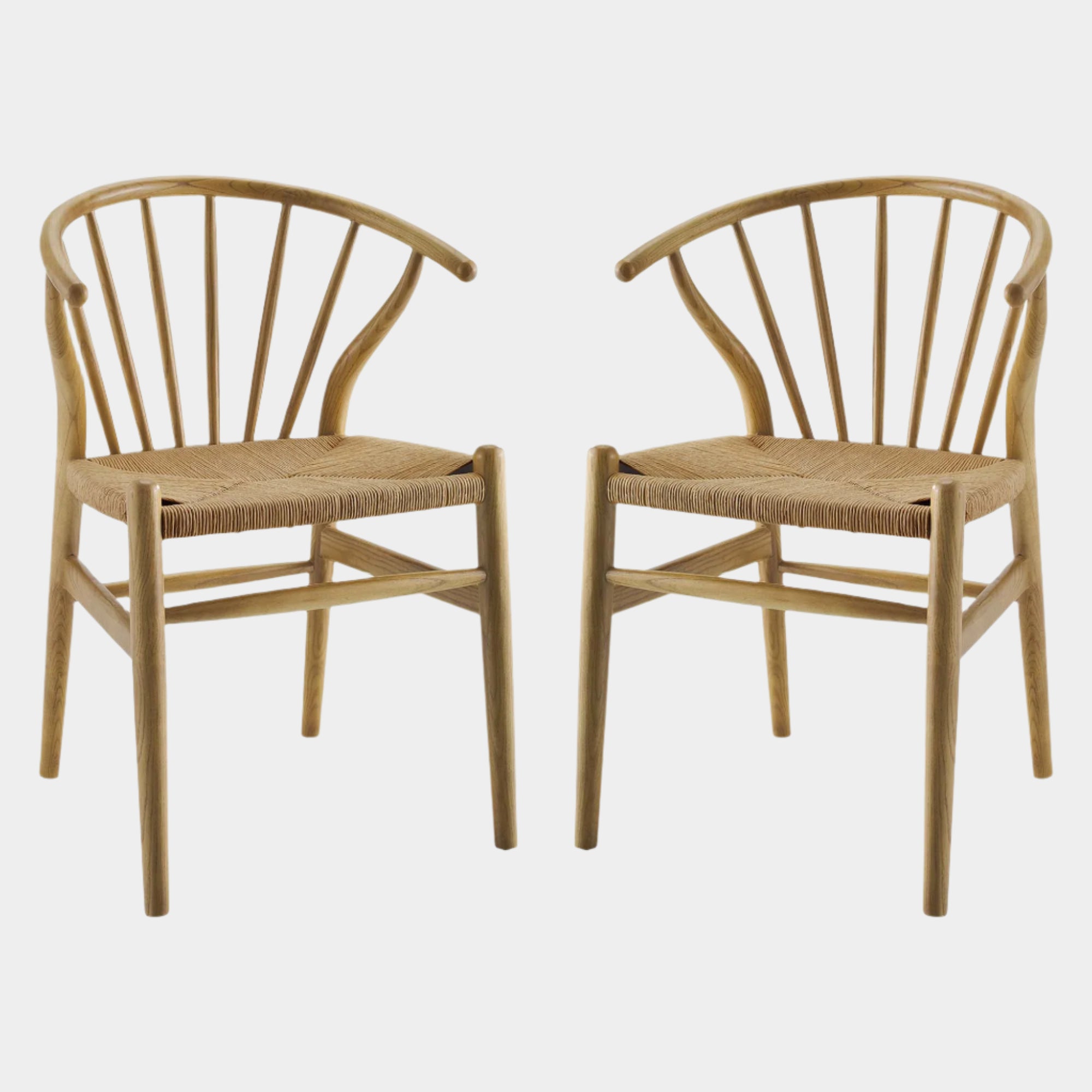 Flourish Spindle Wood Dining Side Chair Set of 2