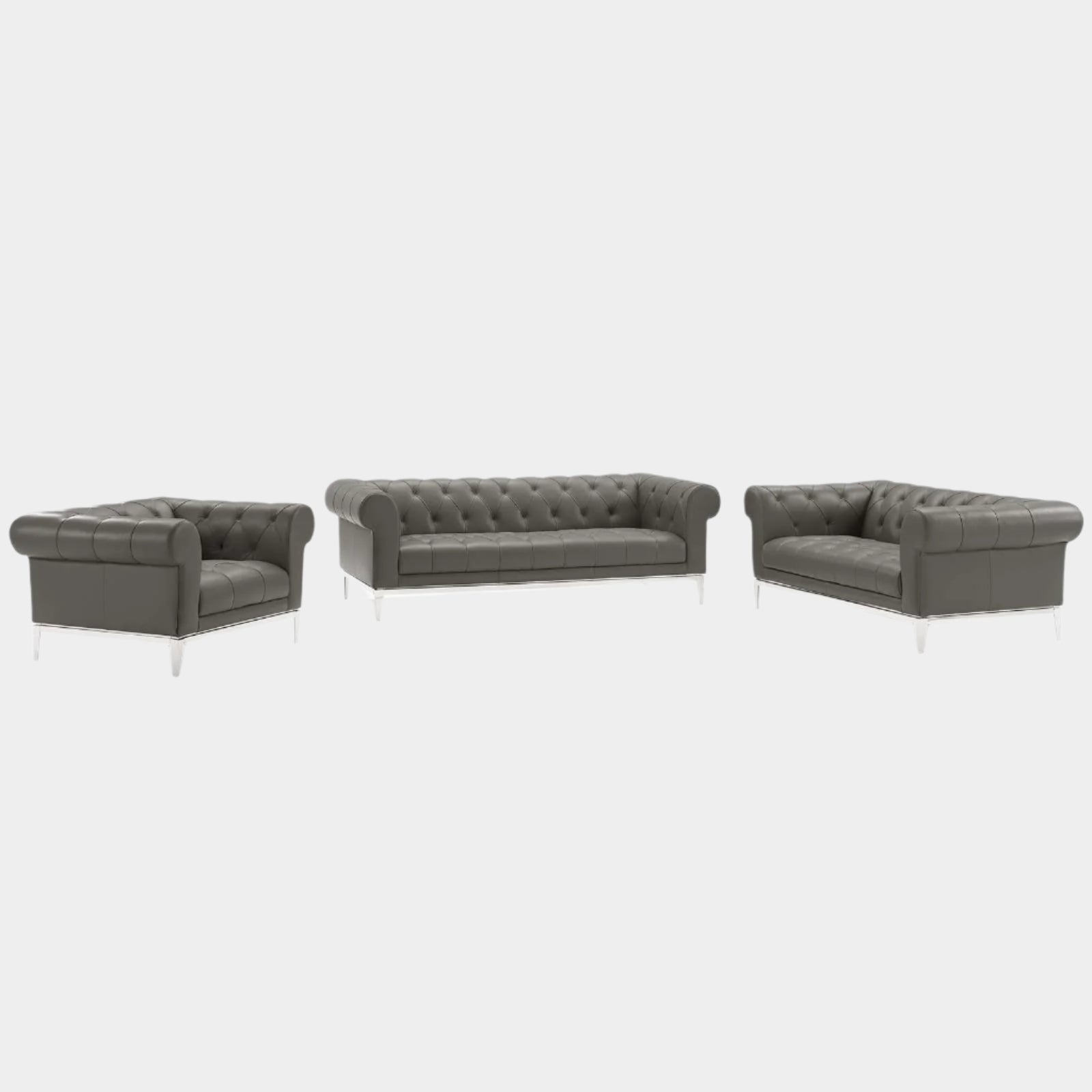 Chaise sans accoudoirs rembourrée en duvet Commix