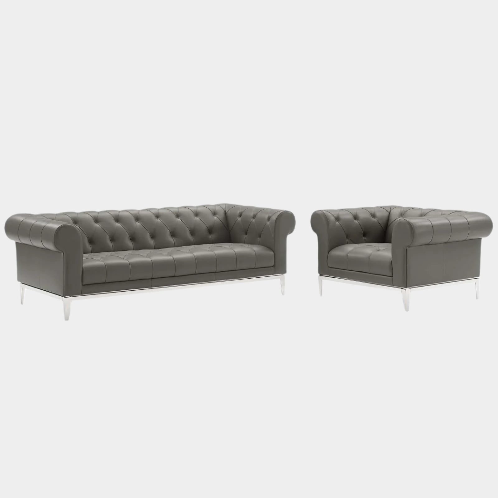 Chaise sans accoudoirs rembourrée en duvet Commix