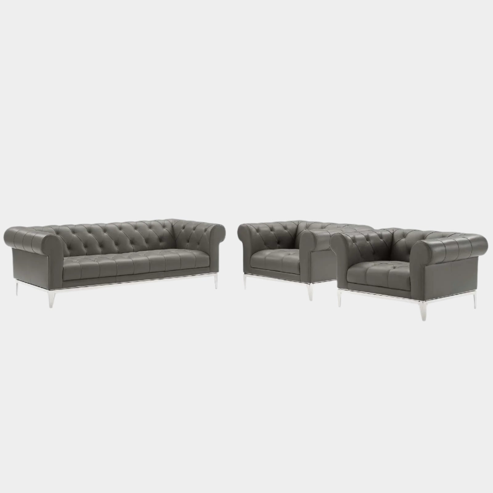 Chaise sans accoudoirs rembourrée en duvet Commix