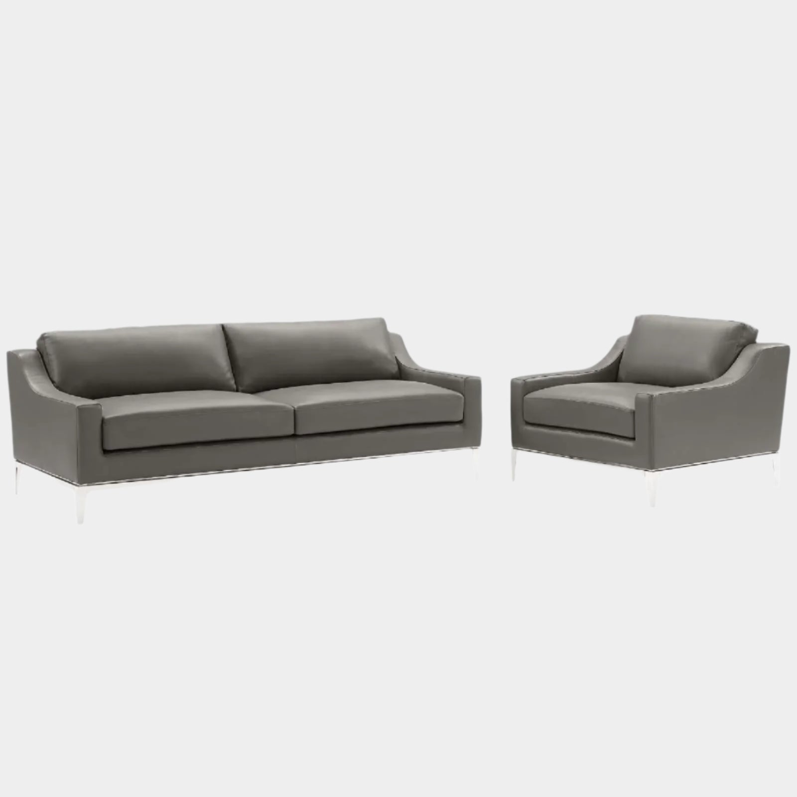 Chaise sans accoudoirs rembourrée en duvet Commix
