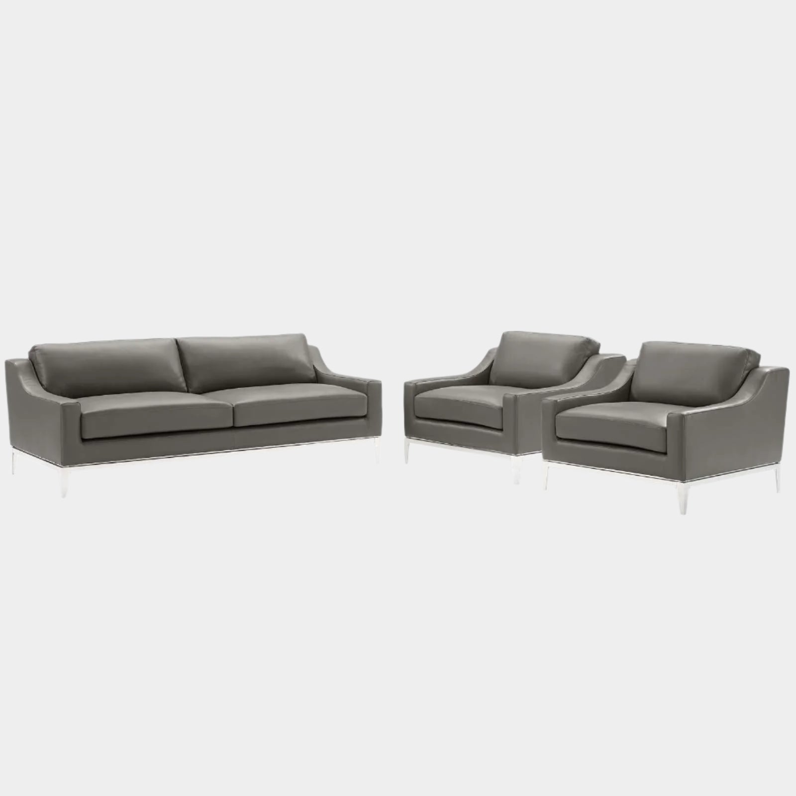 Chaise sans accoudoirs rembourrée en duvet Commix