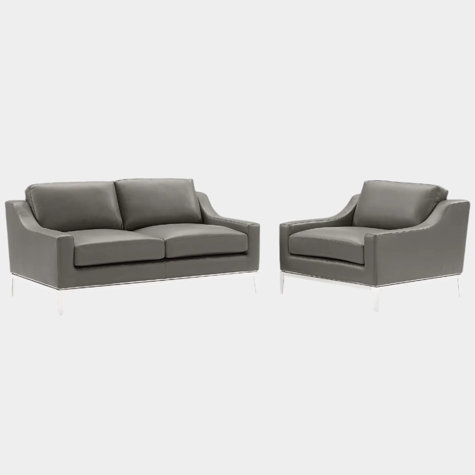 Chaise sans accoudoirs rembourrée en duvet Commix