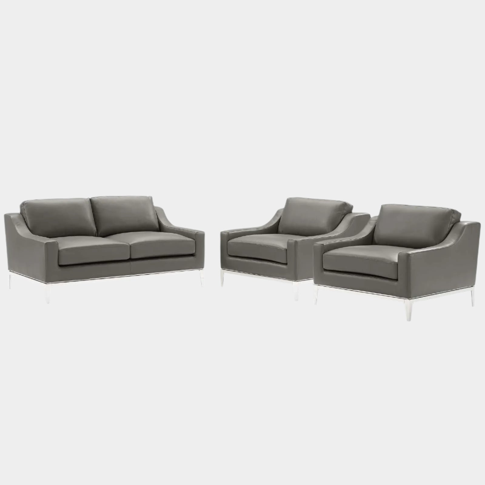 Chaise sans accoudoirs rembourrée en duvet Commix