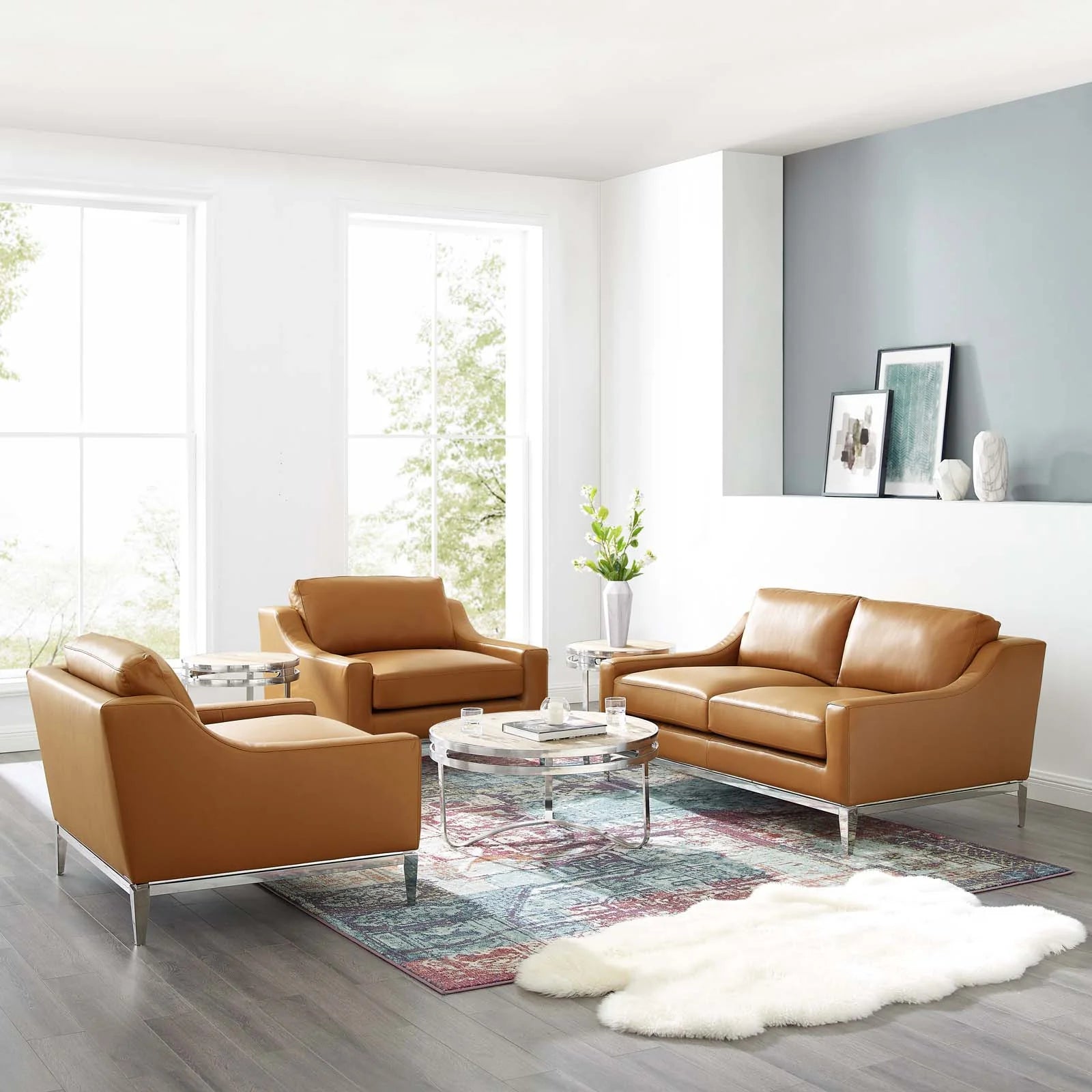 Chaise sans accoudoirs rembourrée en duvet Commix