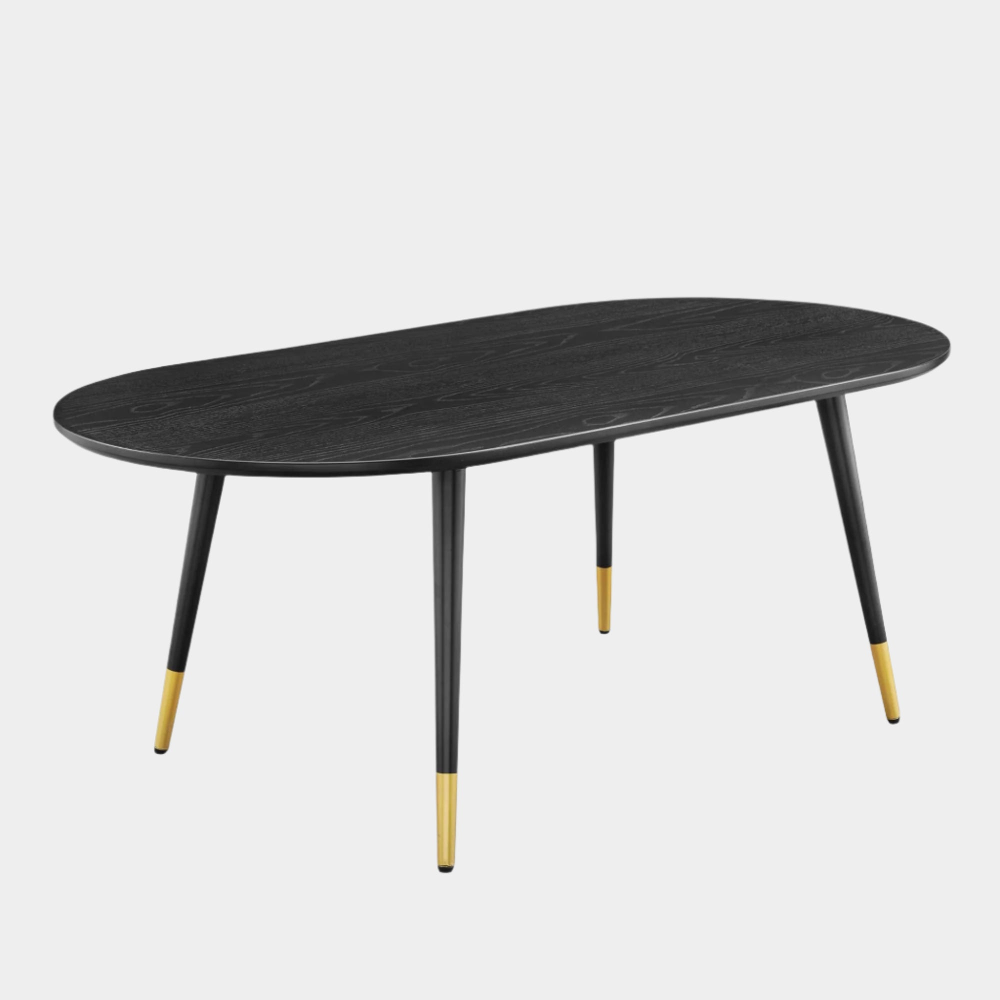 Vigor 47" Oval Coffee Table in Black