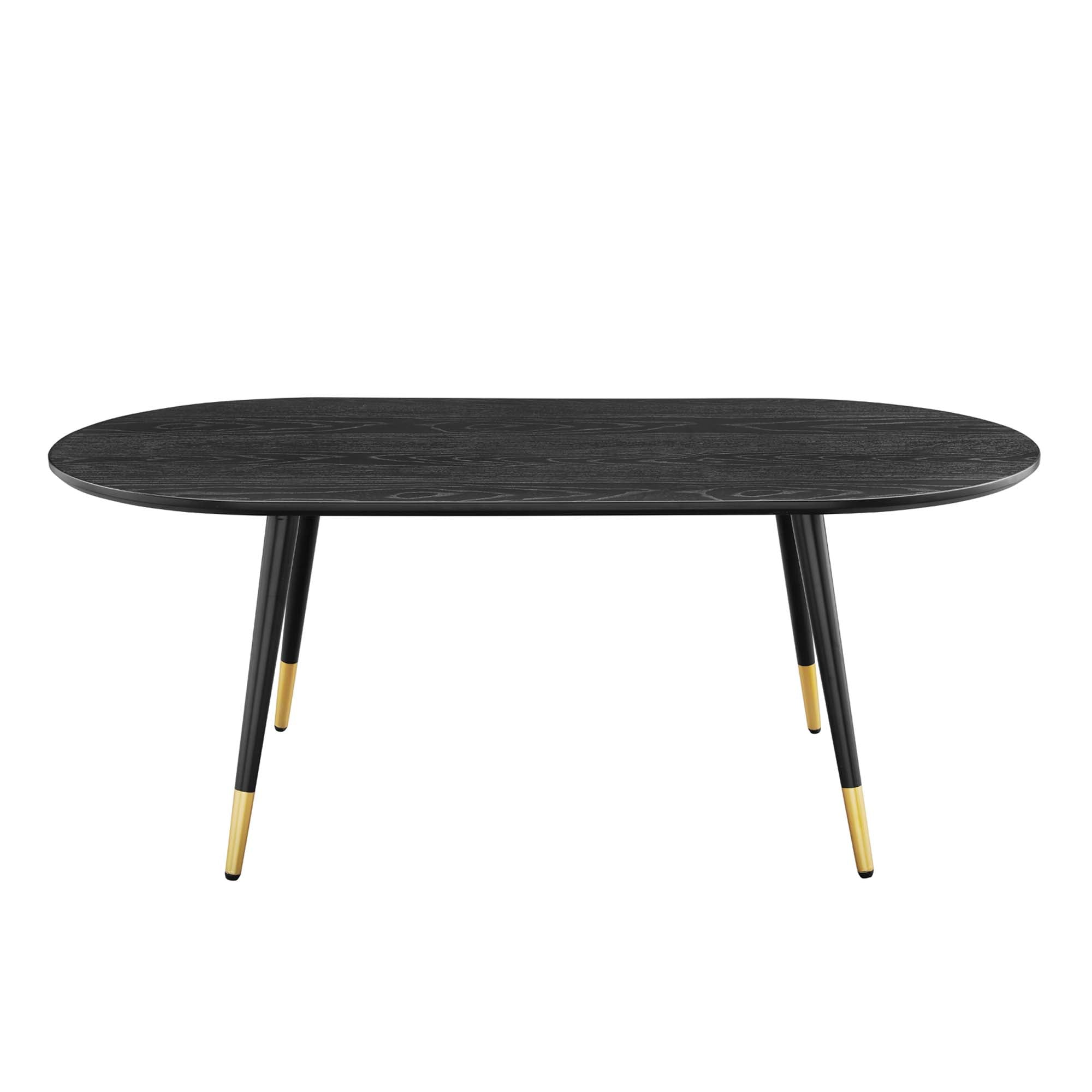 Vigor 47" Oval Coffee Table in Black