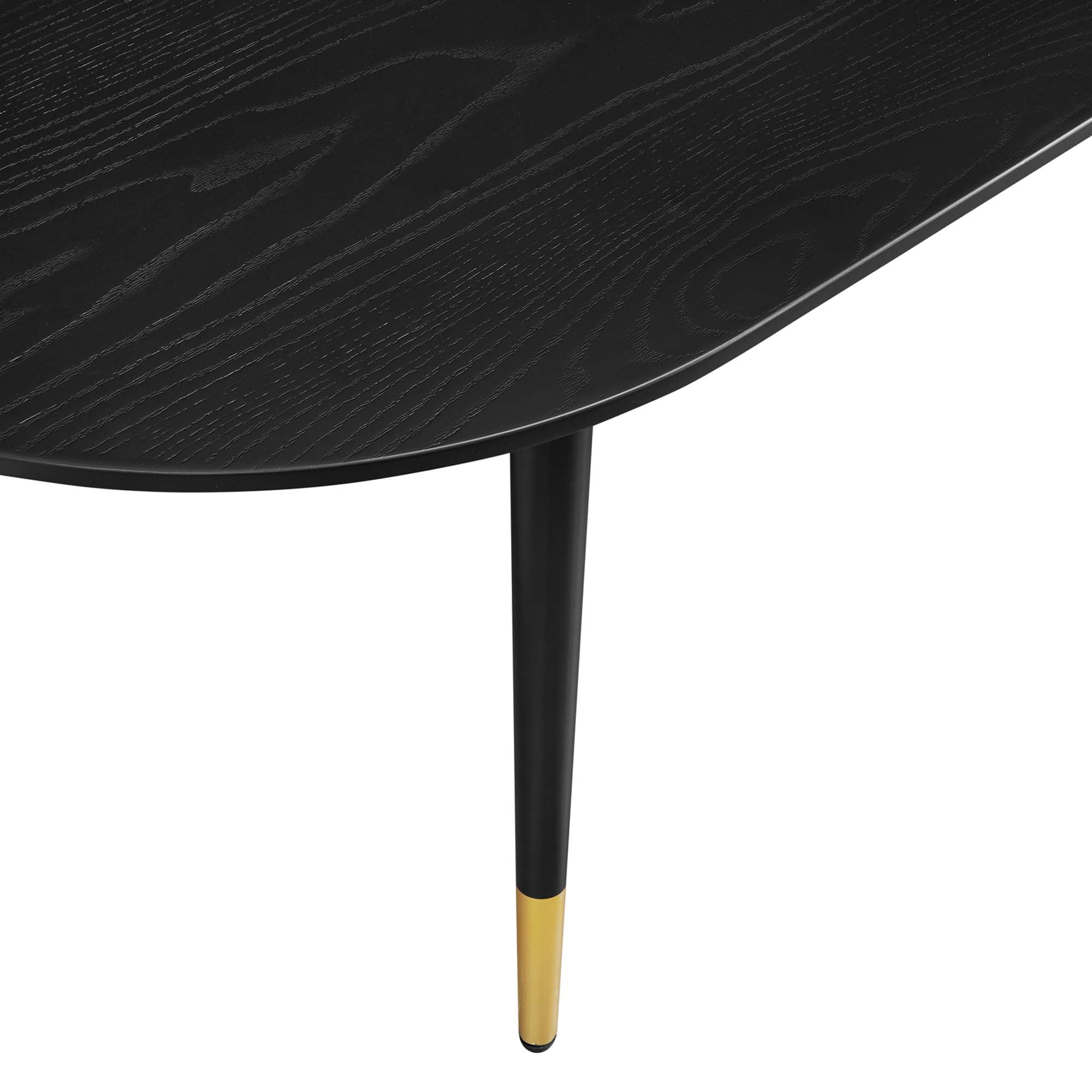 Vigor 47" Oval Coffee Table in Black