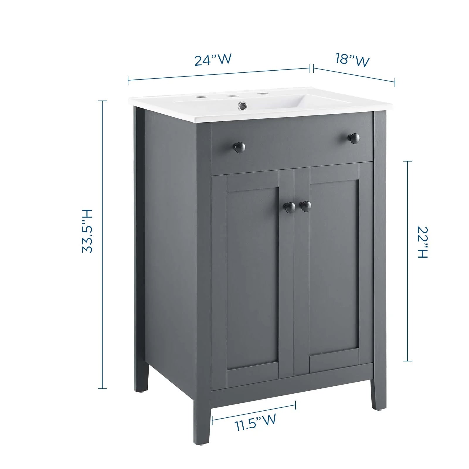 Lavabo de salle de bain Nantucket inclus