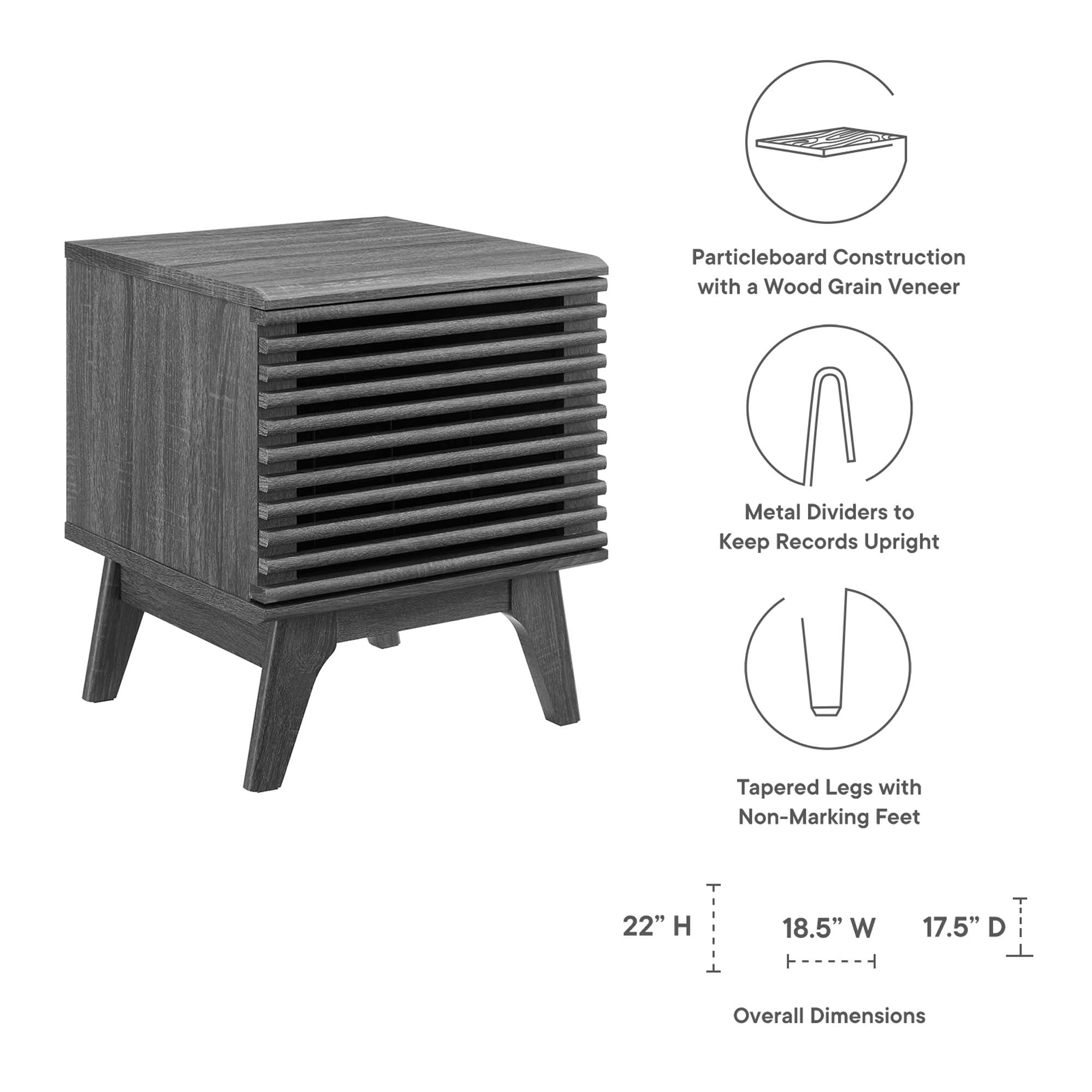 Render Vinyl Record Display Stand