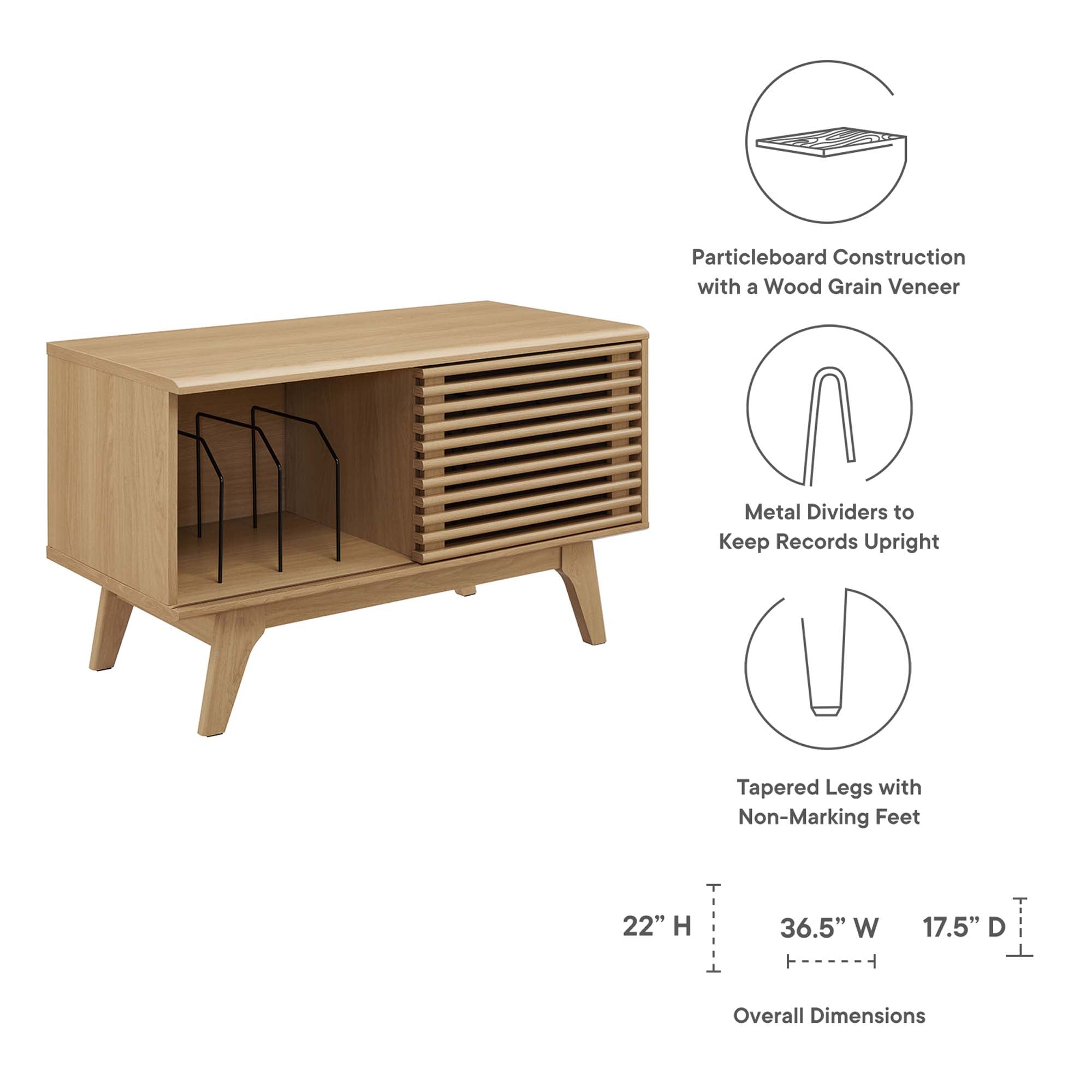 Render Vinyl Record Display Stand