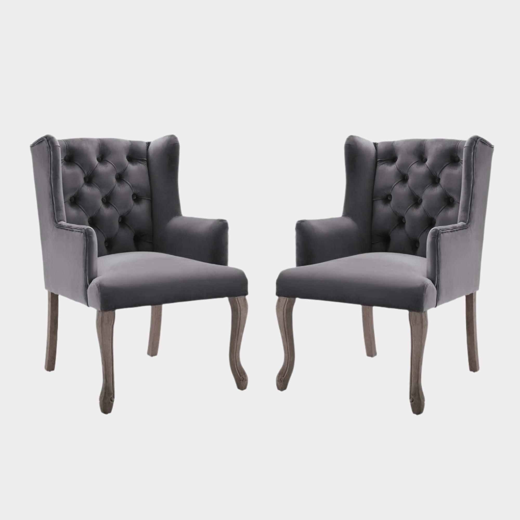 Realm Armchair Performance Velvet Set of 2